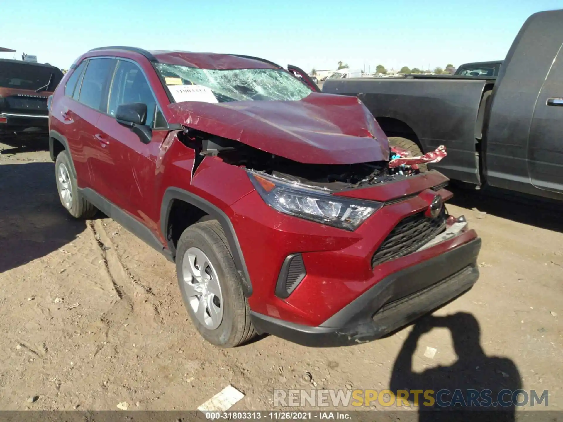 1 Photograph of a damaged car 2T3H1RFV4MW161072 TOYOTA RAV4 2021