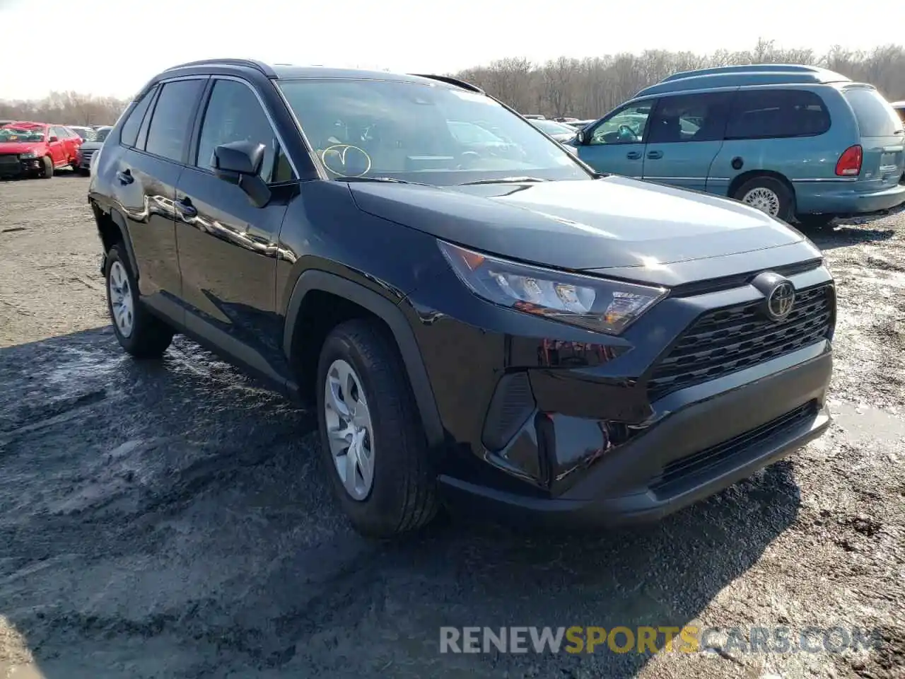 1 Photograph of a damaged car 2T3H1RFV4MW175943 TOYOTA RAV4 2021