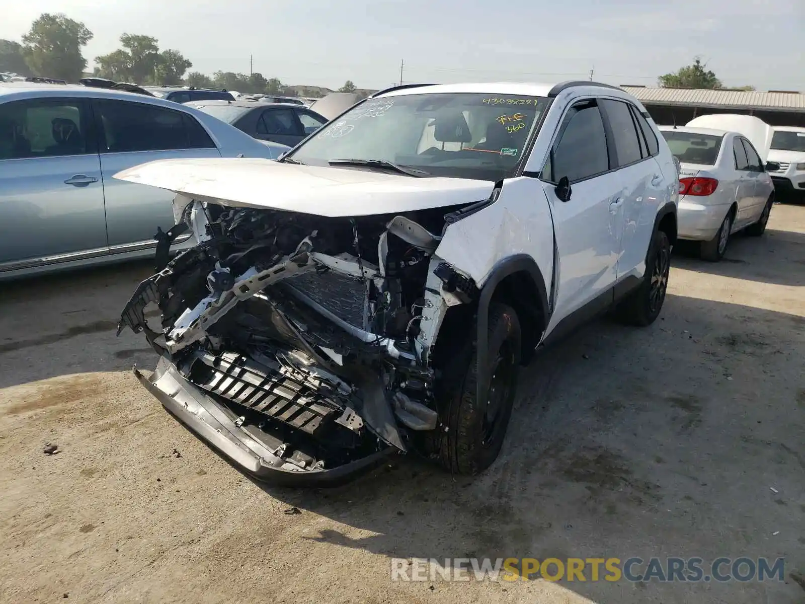 2 Photograph of a damaged car 2T3H1RFV5MC095729 TOYOTA RAV4 2021