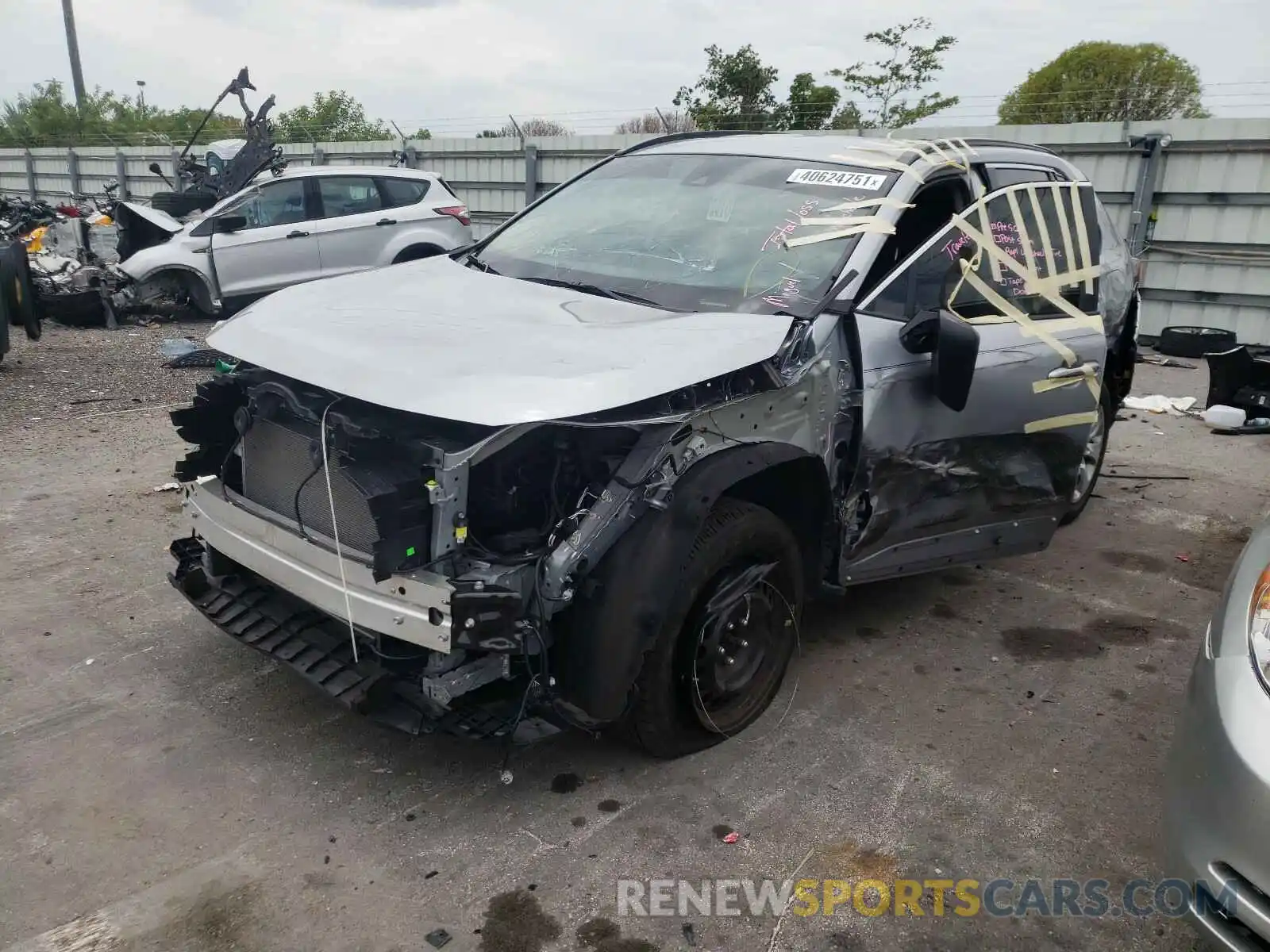 2 Photograph of a damaged car 2T3H1RFV5MC099487 TOYOTA RAV4 2021