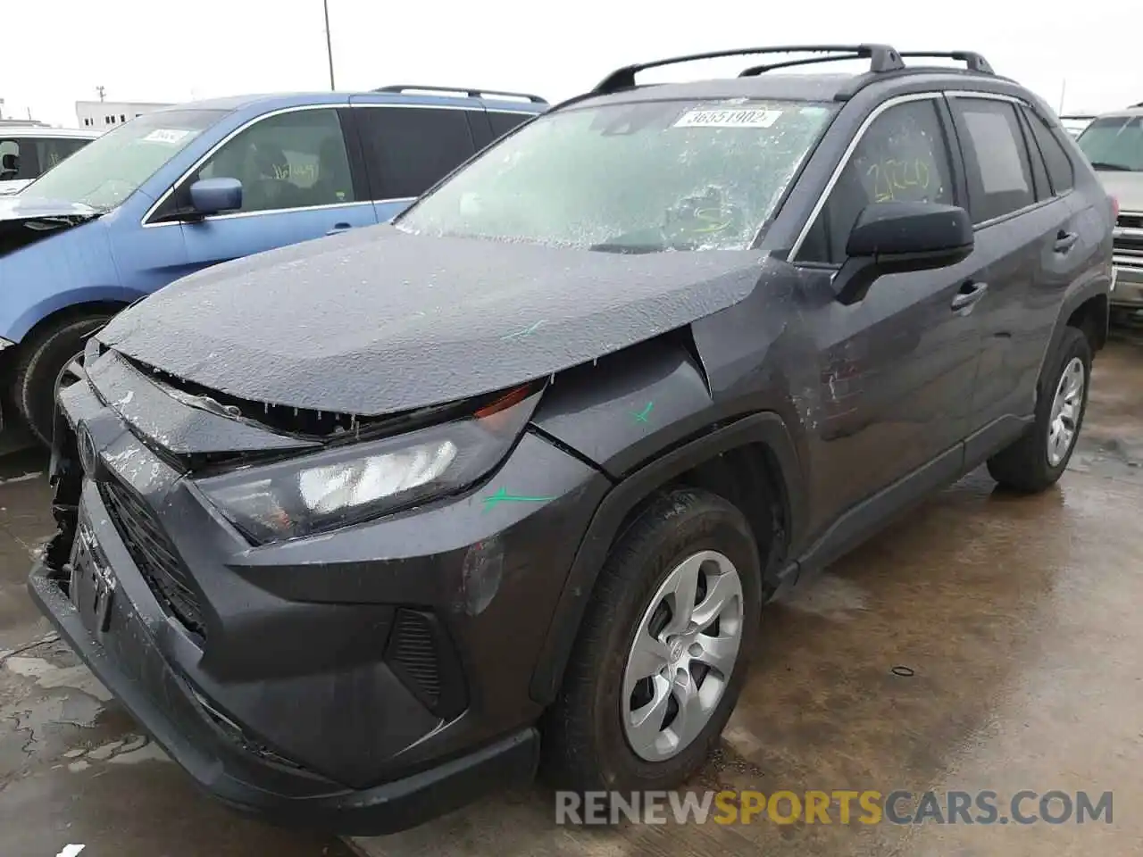 2 Photograph of a damaged car 2T3H1RFV5MC102694 TOYOTA RAV4 2021