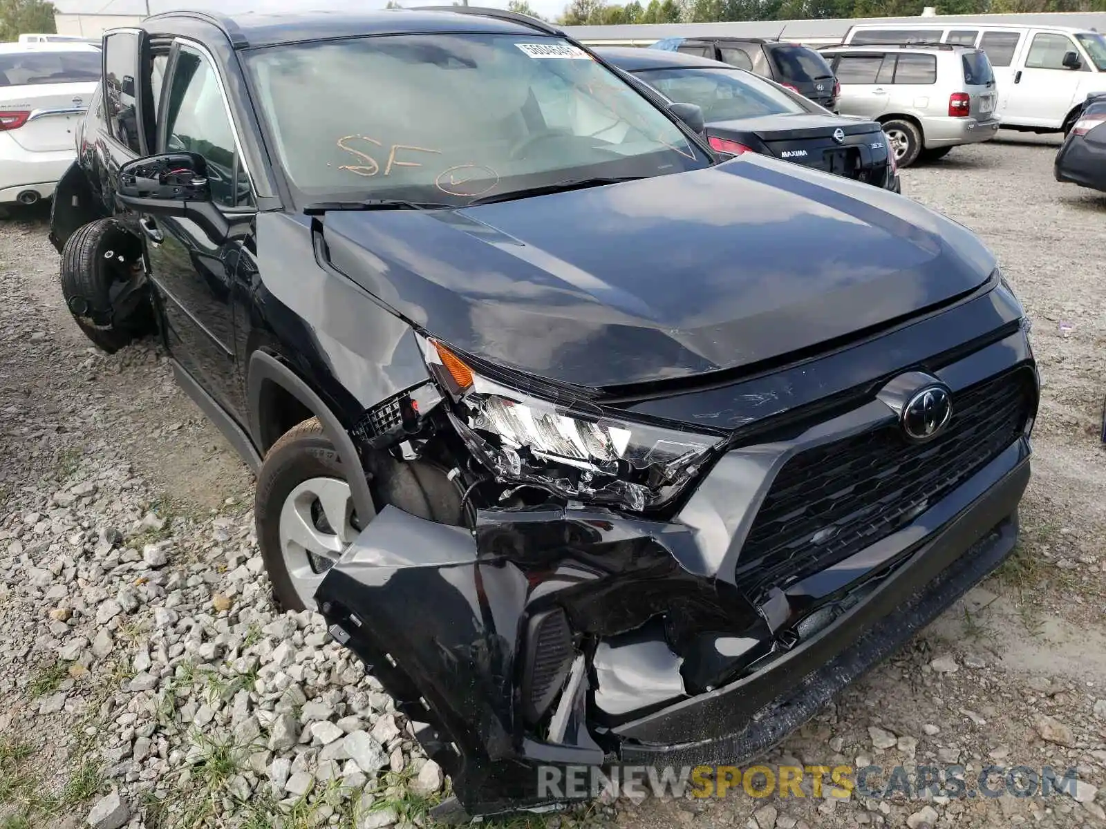 1 Photograph of a damaged car 2T3H1RFV5MC103814 TOYOTA RAV4 2021