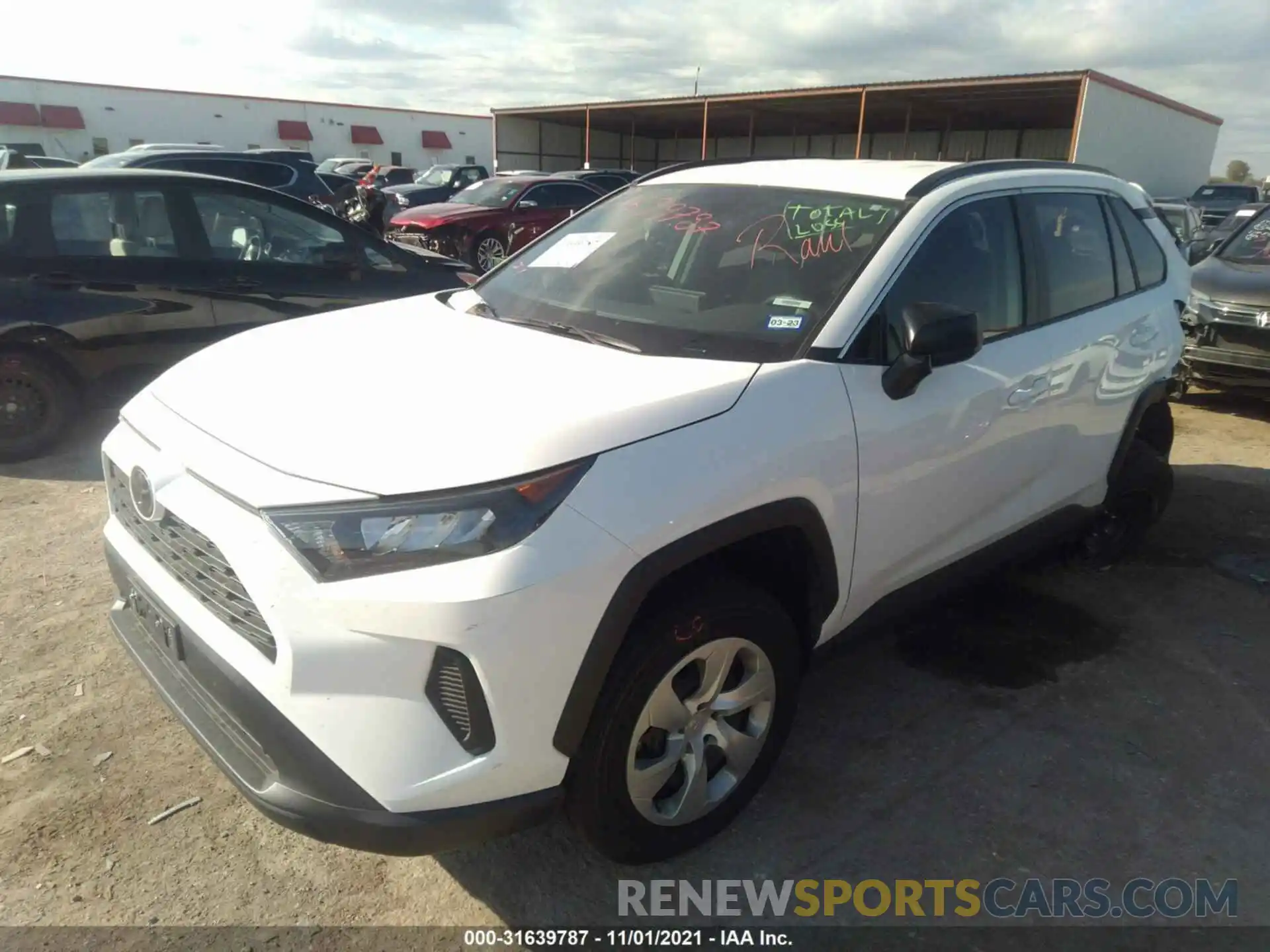 2 Photograph of a damaged car 2T3H1RFV5MC115624 TOYOTA RAV4 2021