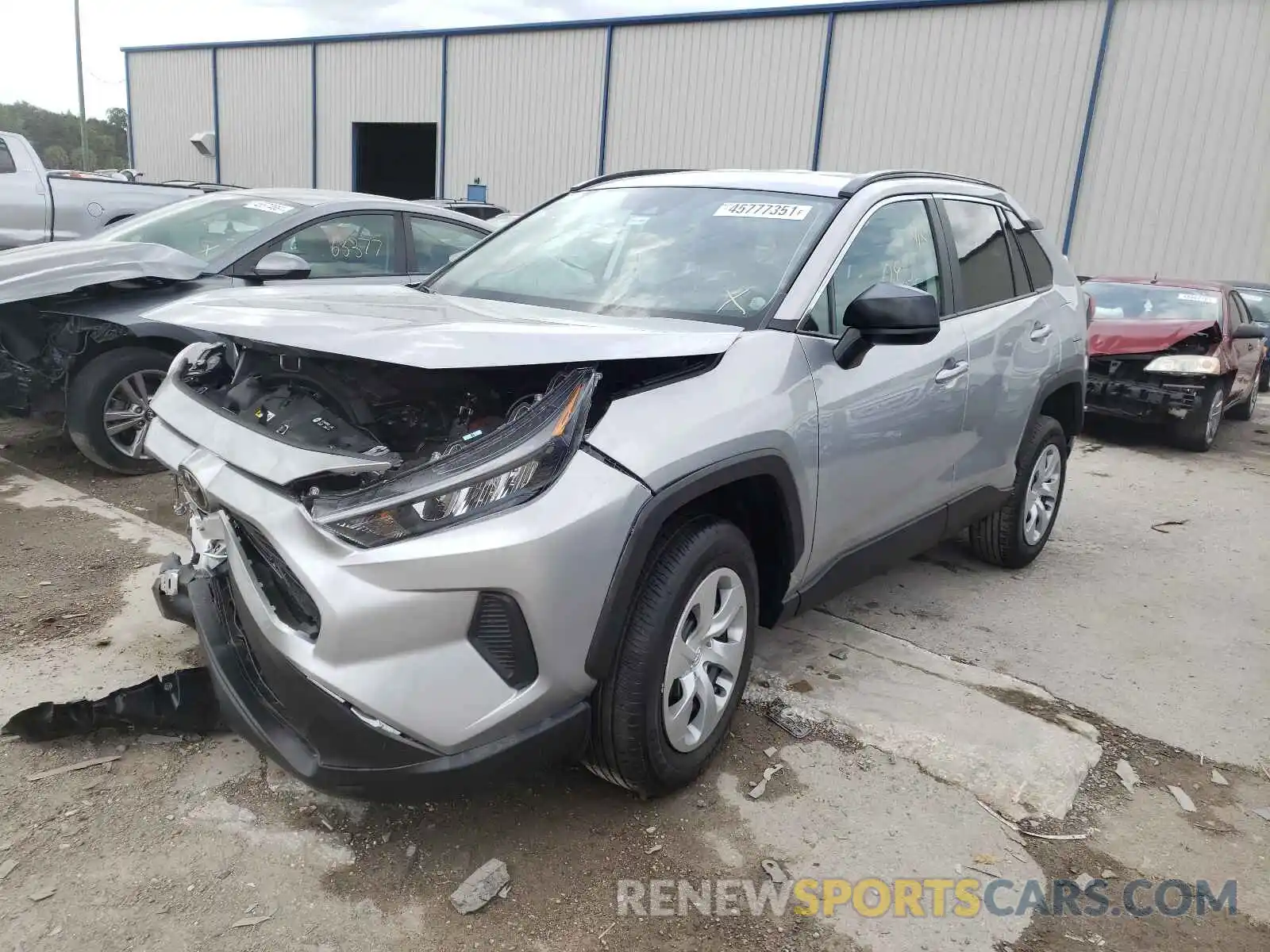 2 Photograph of a damaged car 2T3H1RFV5MC129877 TOYOTA RAV4 2021