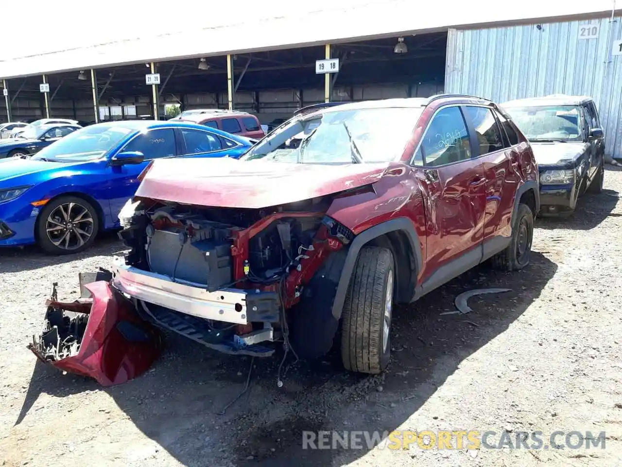 2 Photograph of a damaged car 2T3H1RFV5MW131191 TOYOTA RAV4 2021