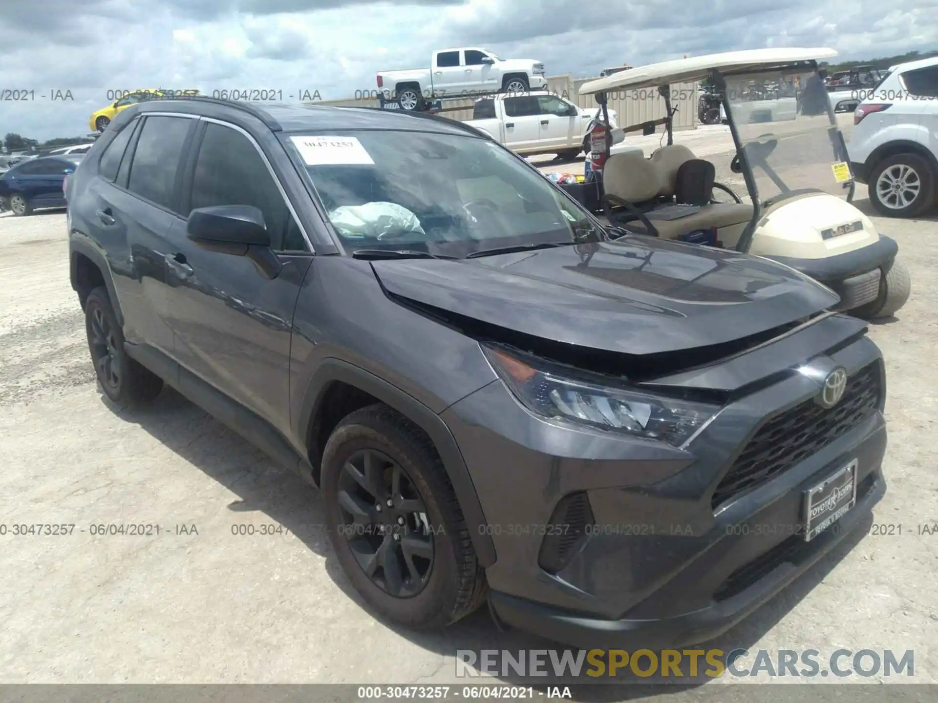 1 Photograph of a damaged car 2T3H1RFV6MC115941 TOYOTA RAV4 2021