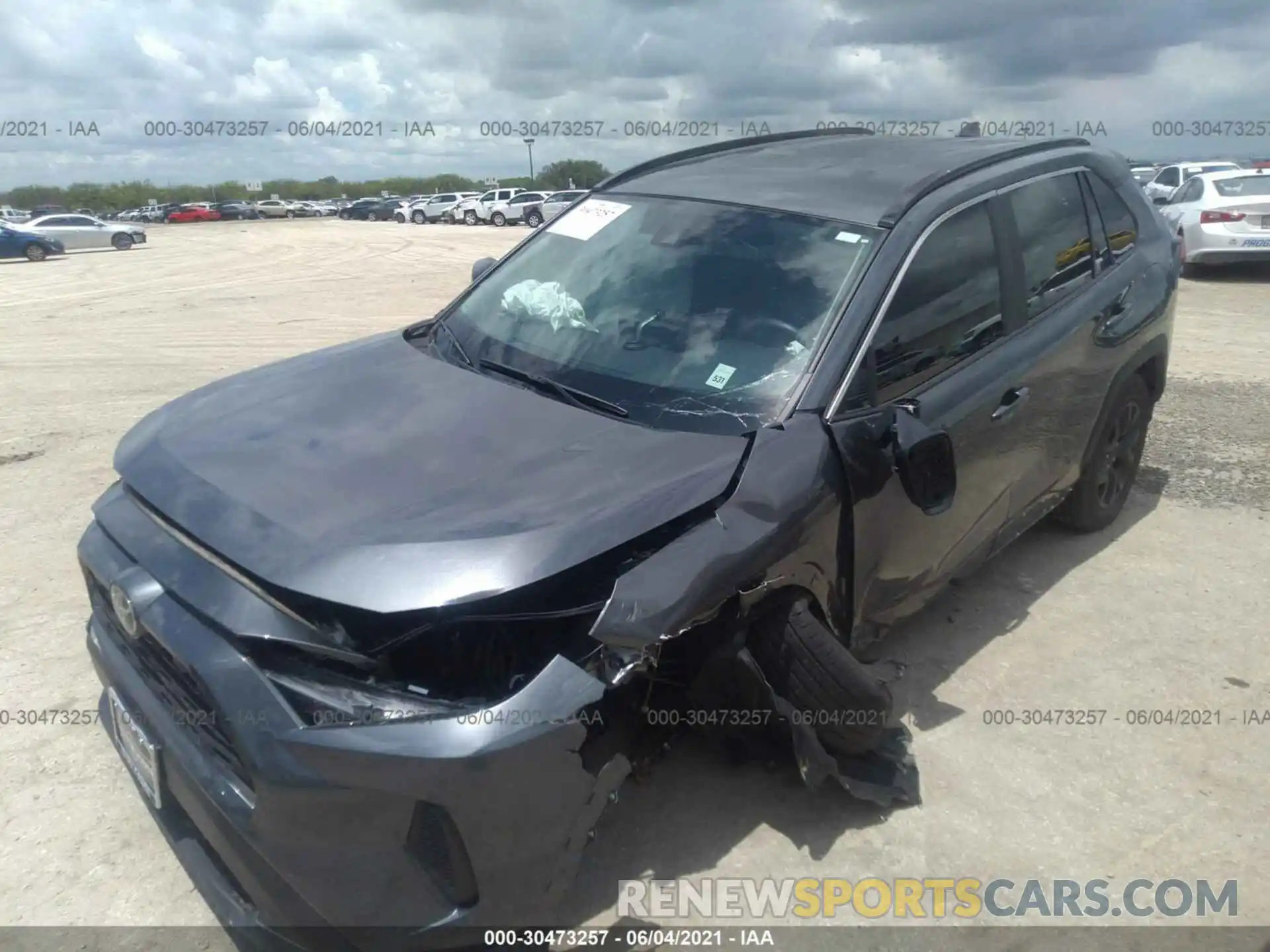 2 Photograph of a damaged car 2T3H1RFV6MC115941 TOYOTA RAV4 2021