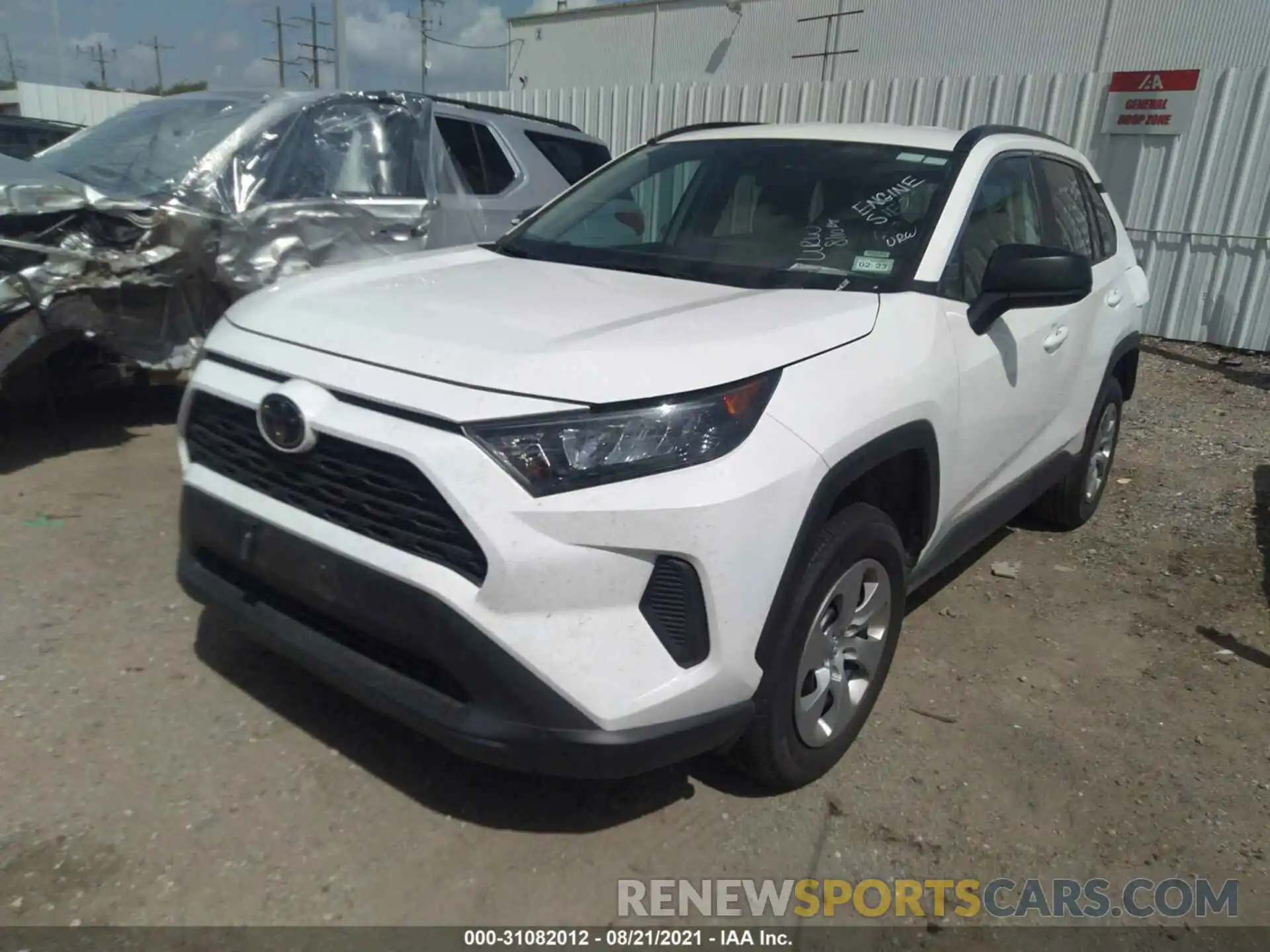 2 Фотография поврежденного автомобиля 2T3H1RFV6MC123621 TOYOTA RAV4 2021