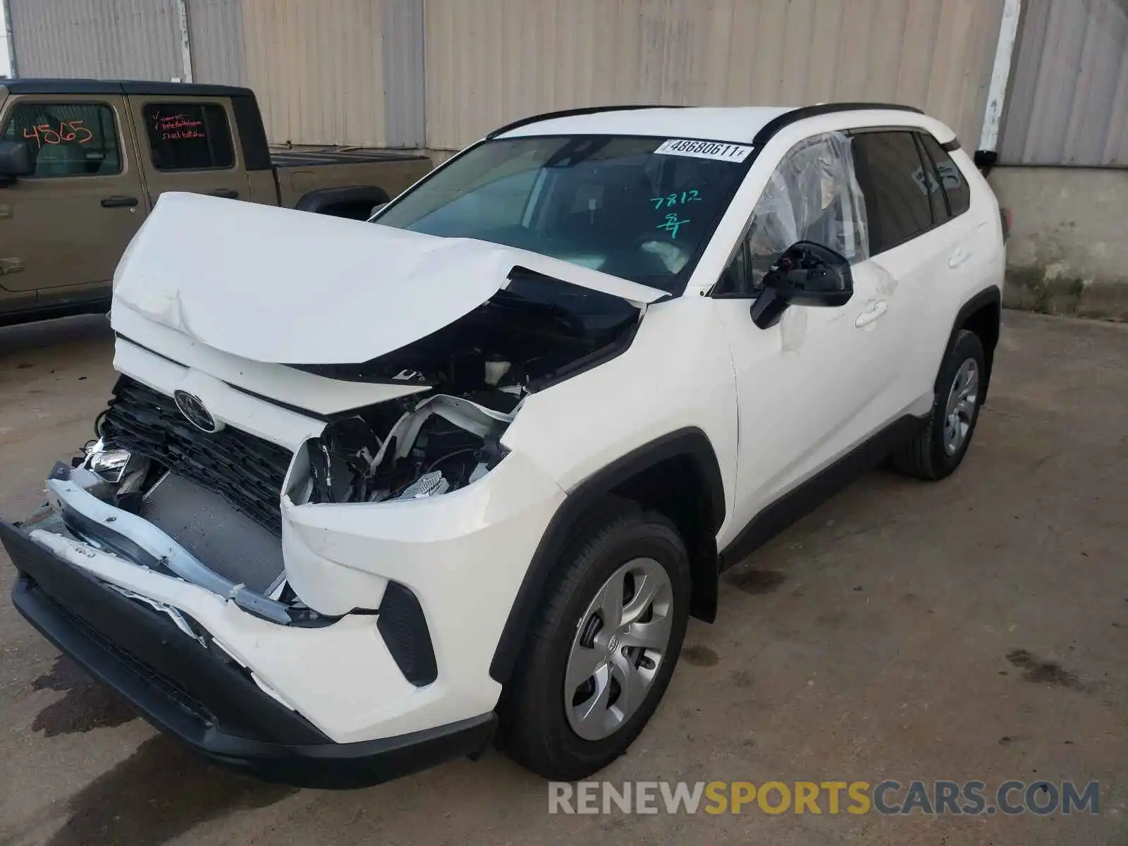 2 Photograph of a damaged car 2T3H1RFV6MC137812 TOYOTA RAV4 2021