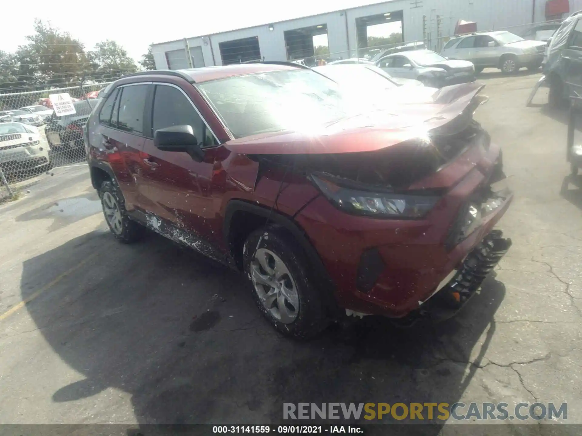 1 Photograph of a damaged car 2T3H1RFV6MW105263 TOYOTA RAV4 2021