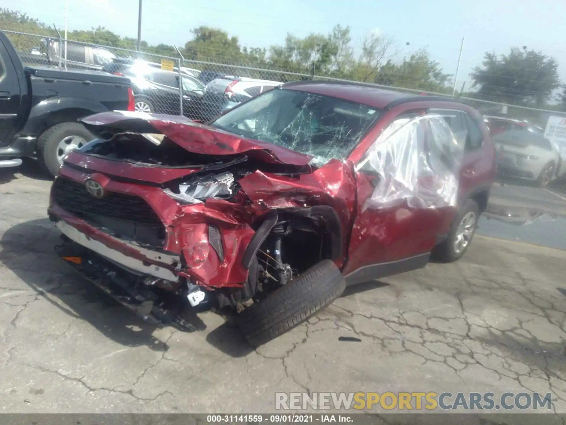 2 Photograph of a damaged car 2T3H1RFV6MW105263 TOYOTA RAV4 2021