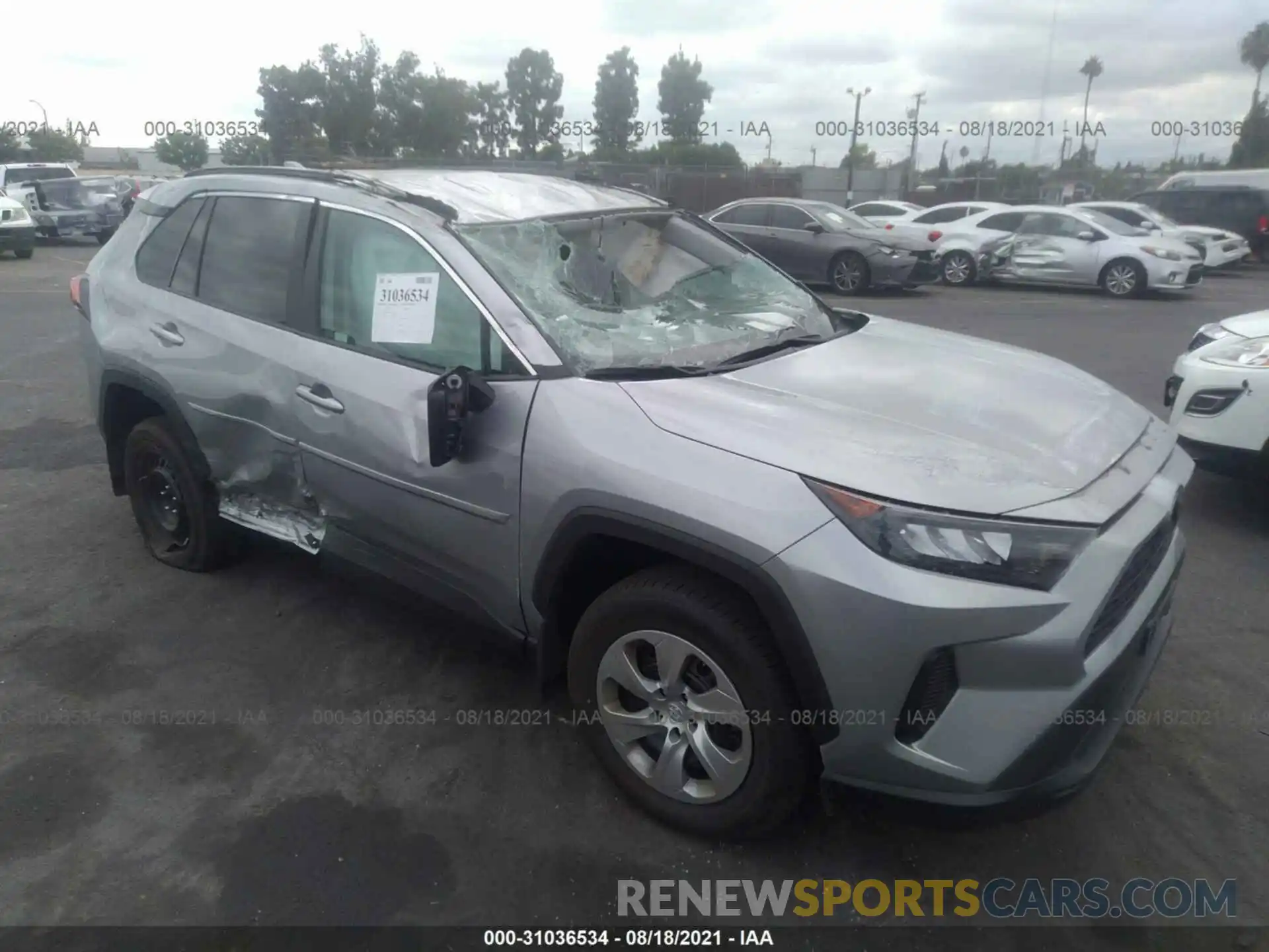 1 Photograph of a damaged car 2T3H1RFV6MW122452 TOYOTA RAV4 2021