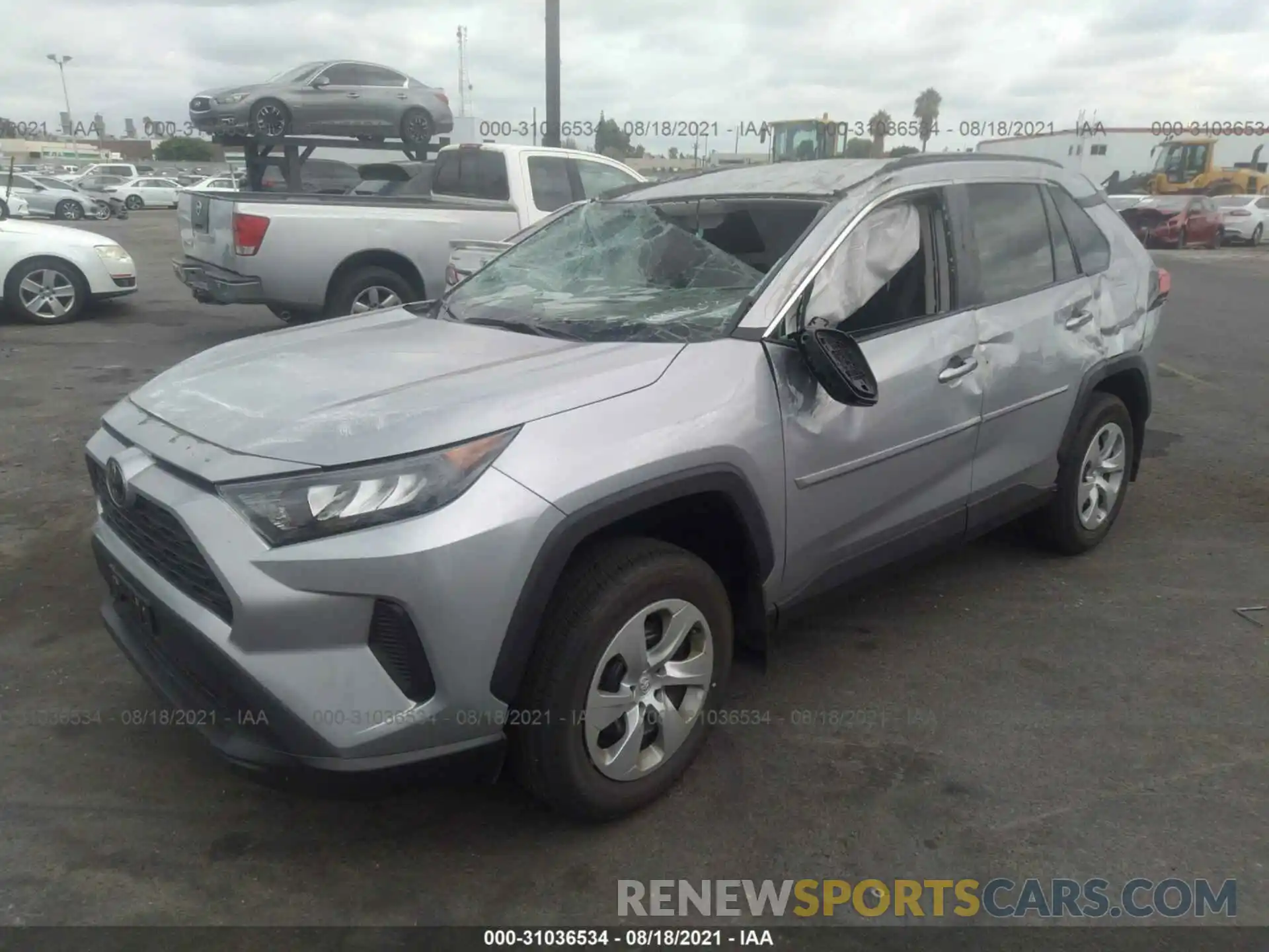 2 Photograph of a damaged car 2T3H1RFV6MW122452 TOYOTA RAV4 2021