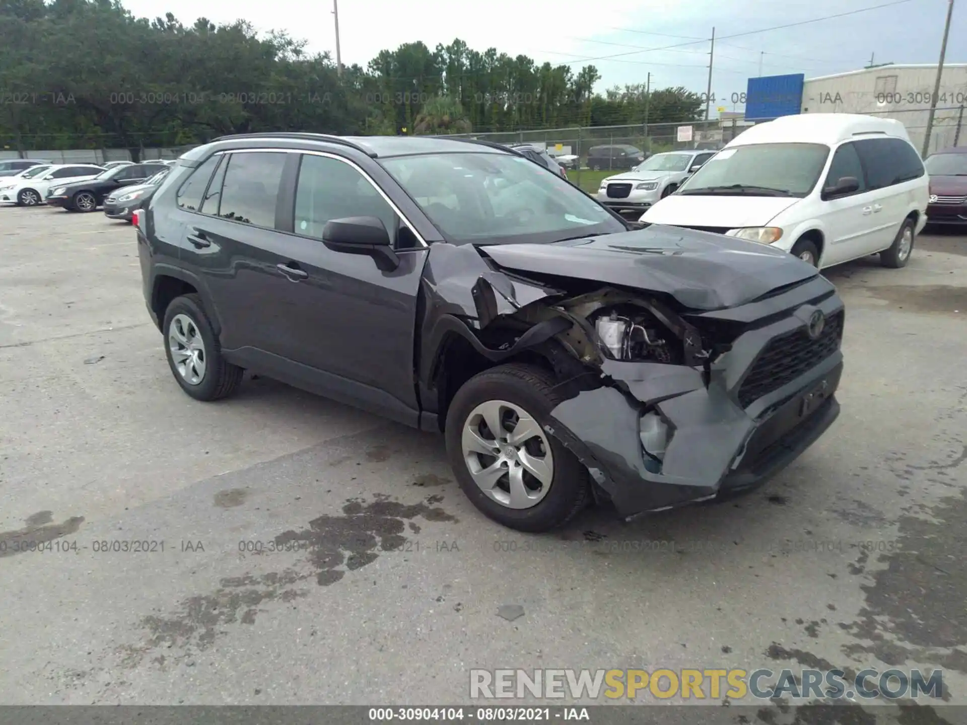 1 Photograph of a damaged car 2T3H1RFV6MW135881 TOYOTA RAV4 2021