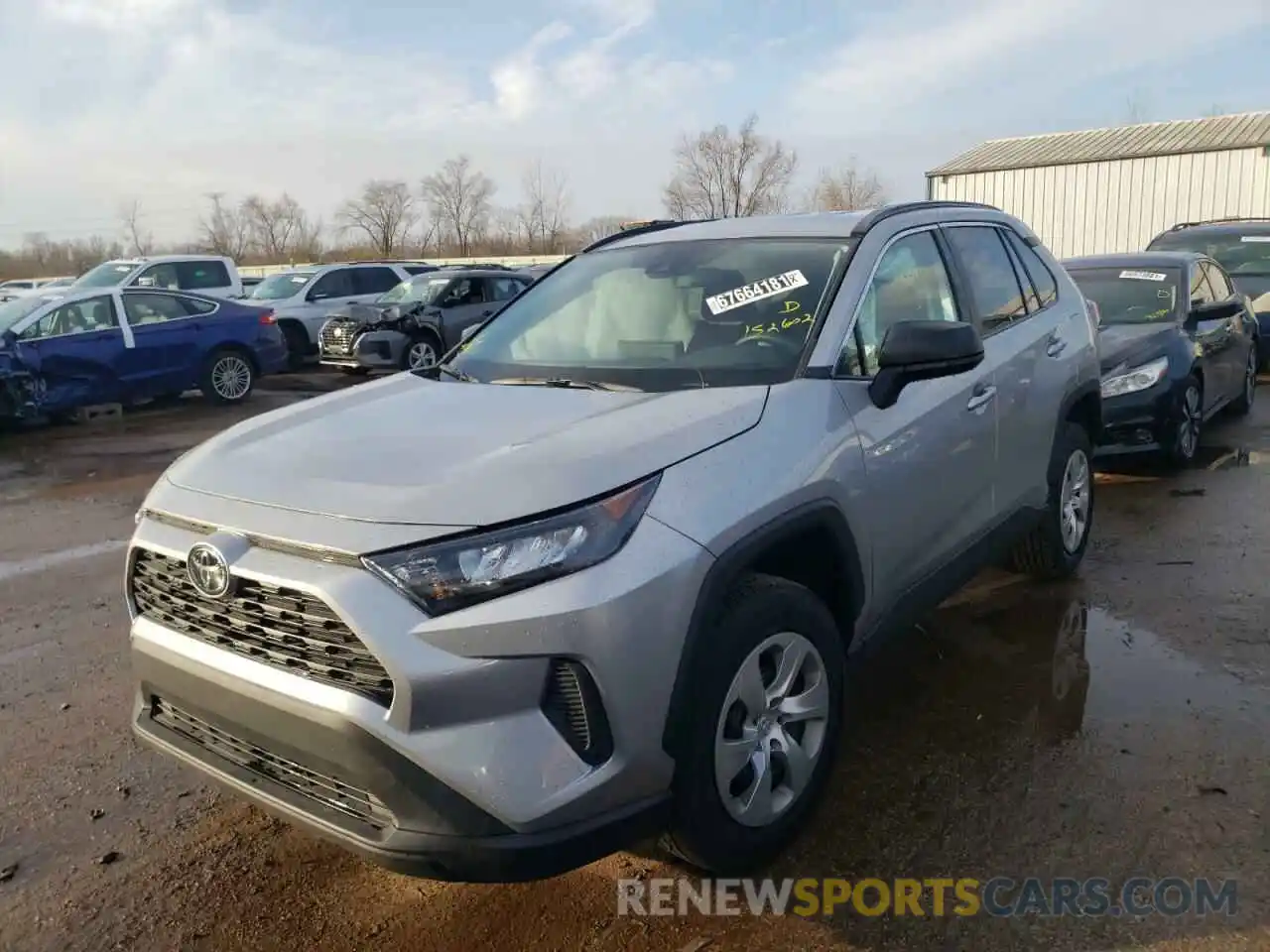 2 Photograph of a damaged car 2T3H1RFV6MW152602 TOYOTA RAV4 2021