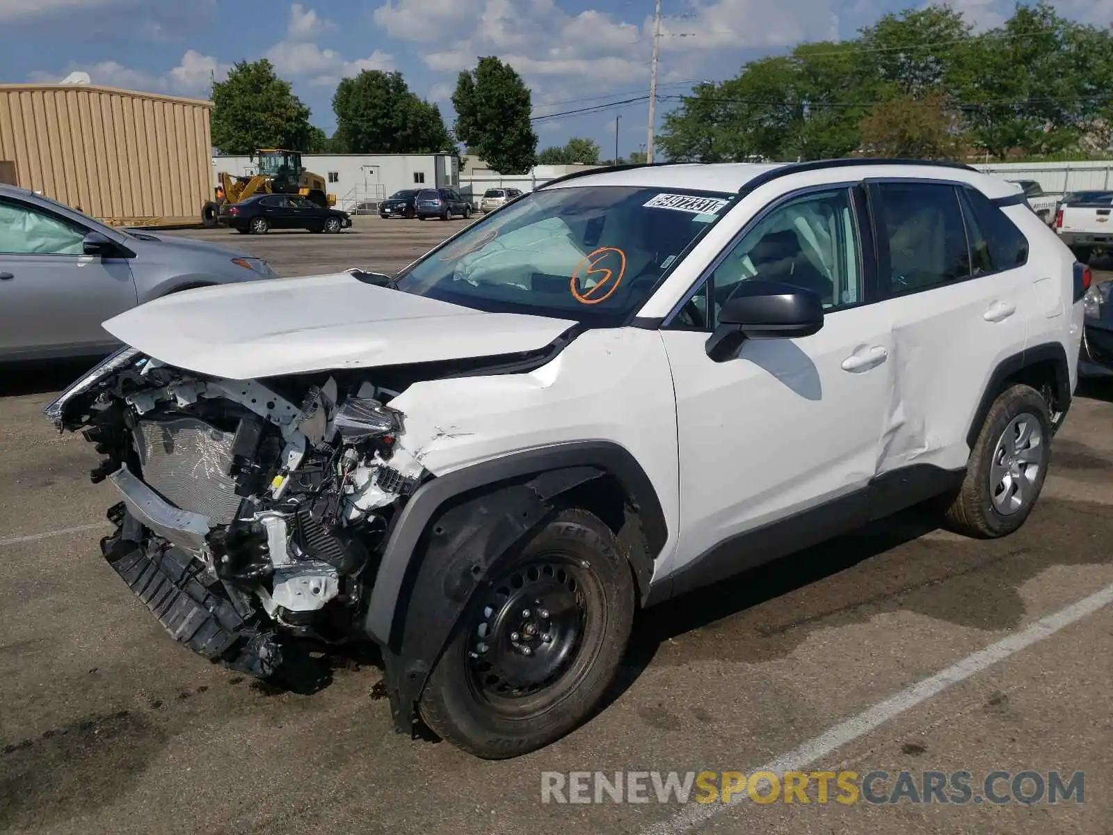 2 Photograph of a damaged car 2T3H1RFV6MW153250 TOYOTA RAV4 2021