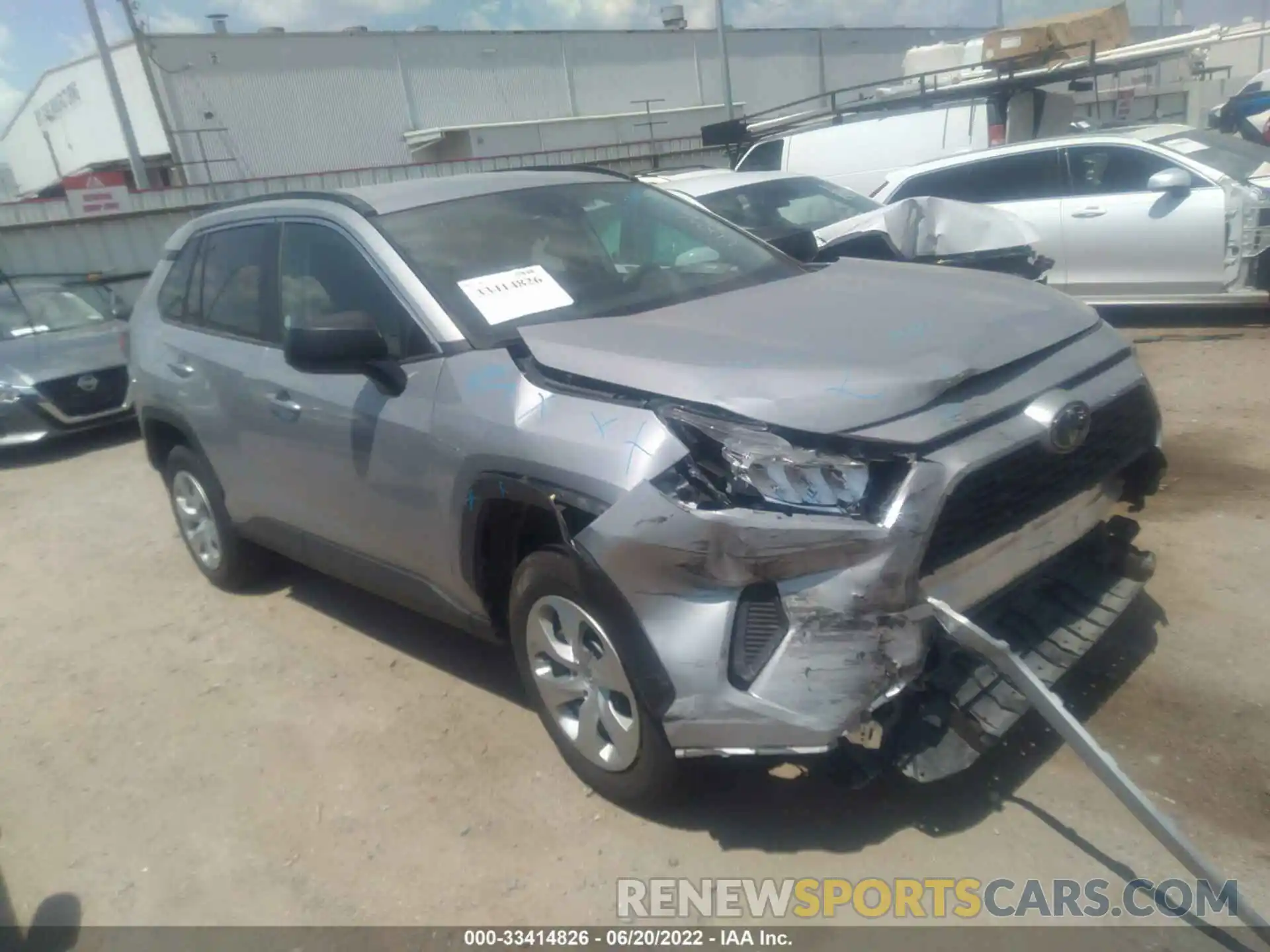 1 Photograph of a damaged car 2T3H1RFV6MW155466 TOYOTA RAV4 2021