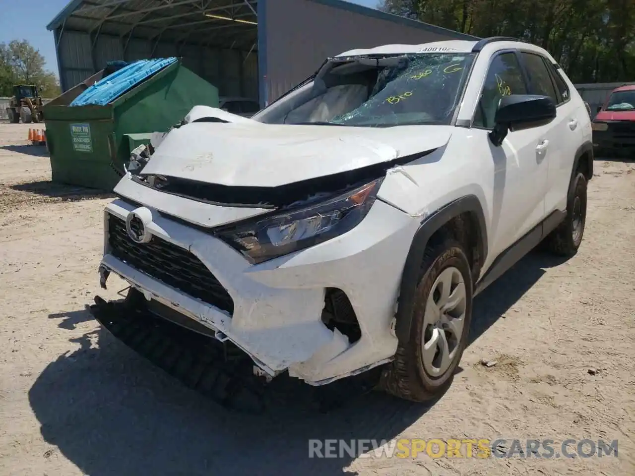 2 Photograph of a damaged car 2T3H1RFV6MW156410 TOYOTA RAV4 2021