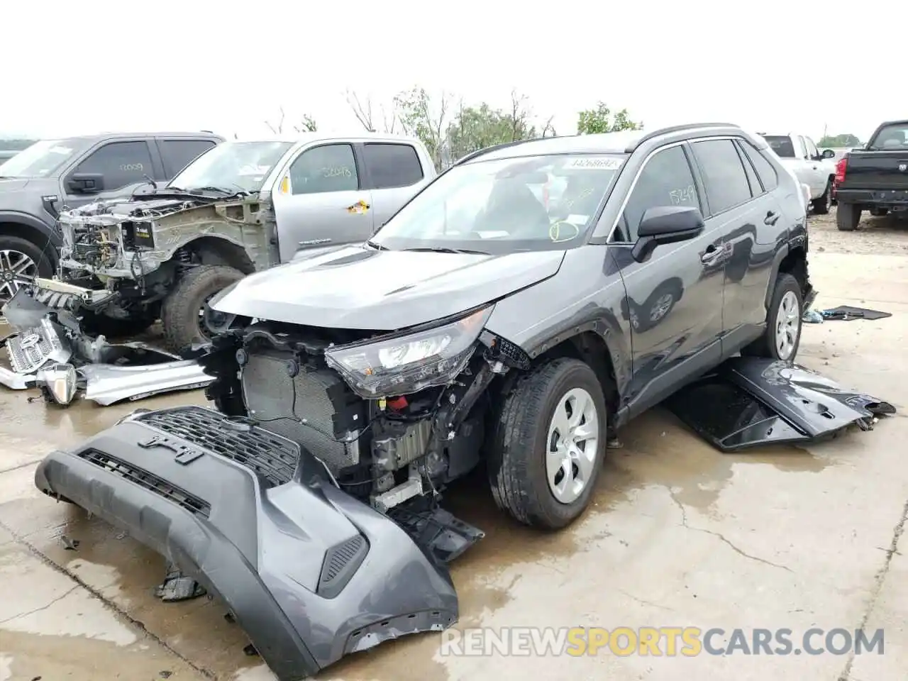 2 Photograph of a damaged car 2T3H1RFV7MC113762 TOYOTA RAV4 2021