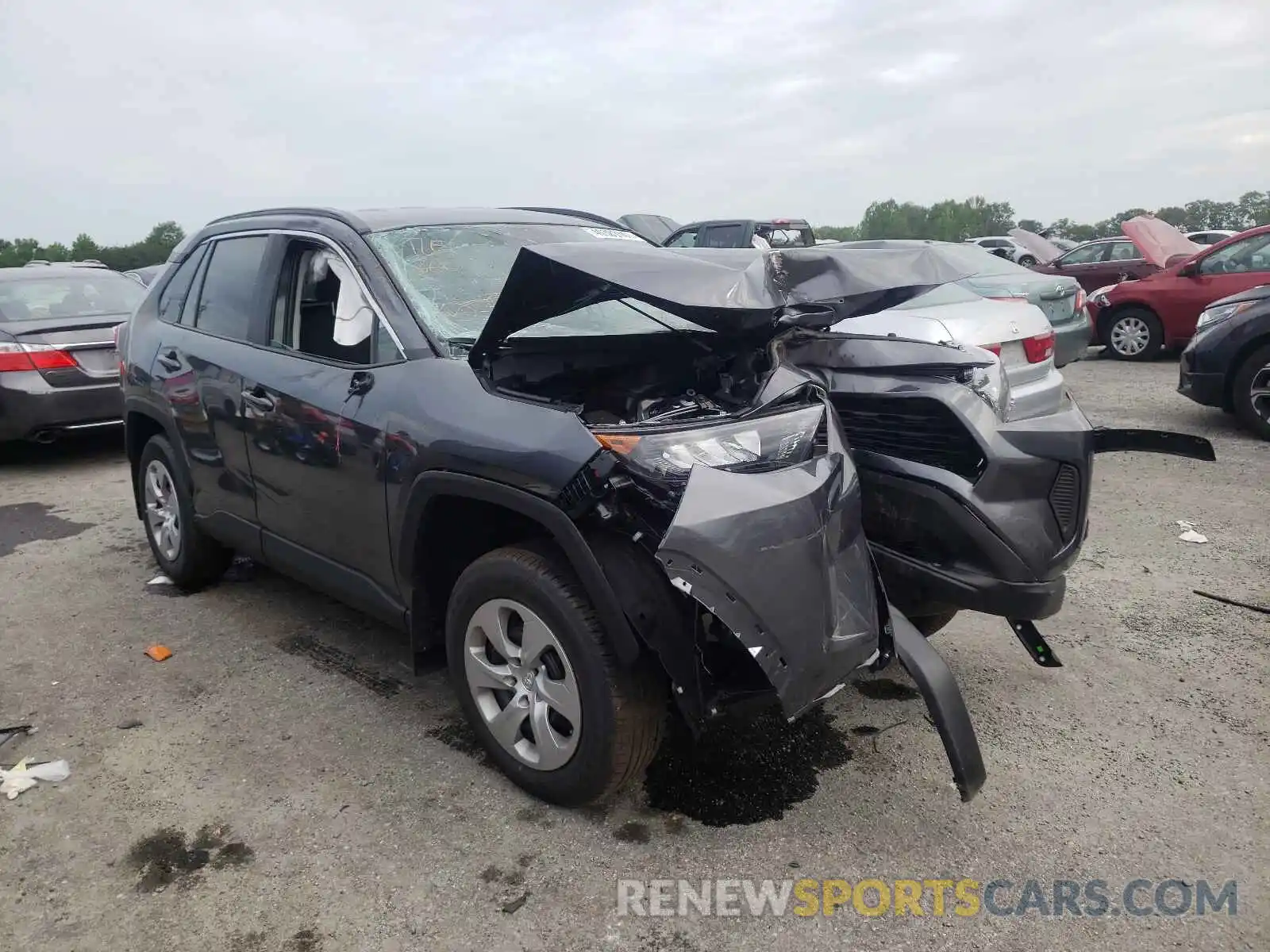 1 Photograph of a damaged car 2T3H1RFV7MC116922 TOYOTA RAV4 2021