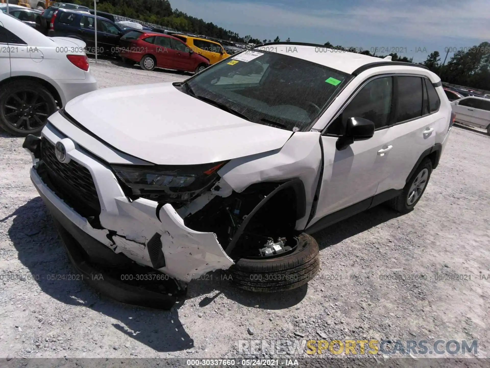 2 Photograph of a damaged car 2T3H1RFV7MC120758 TOYOTA RAV4 2021