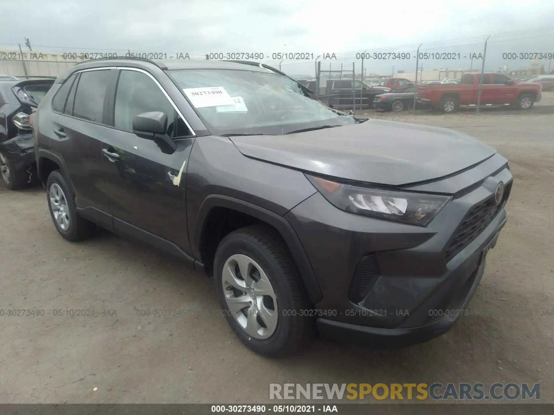 1 Photograph of a damaged car 2T3H1RFV7MC121263 TOYOTA RAV4 2021