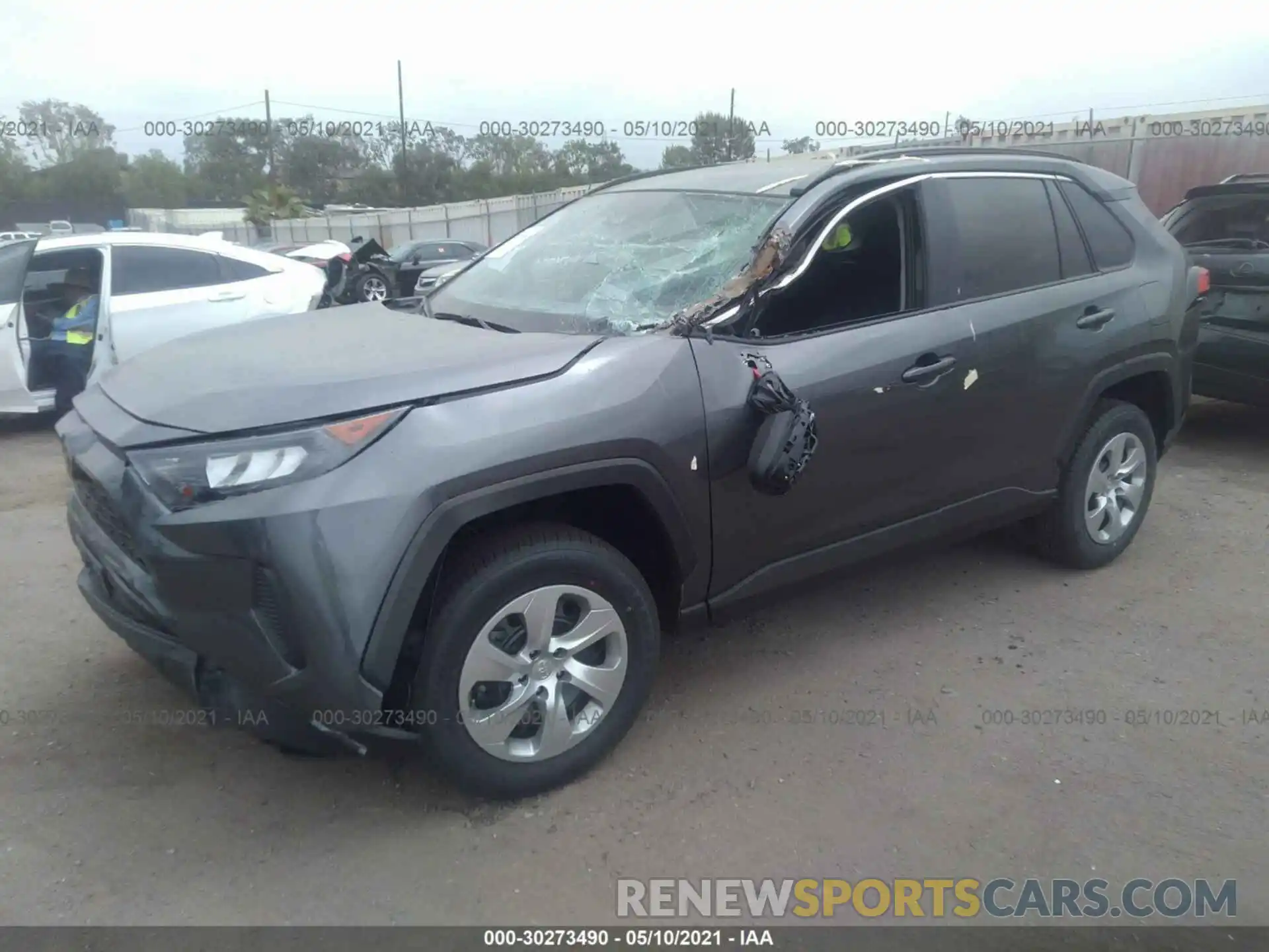 2 Photograph of a damaged car 2T3H1RFV7MC121263 TOYOTA RAV4 2021