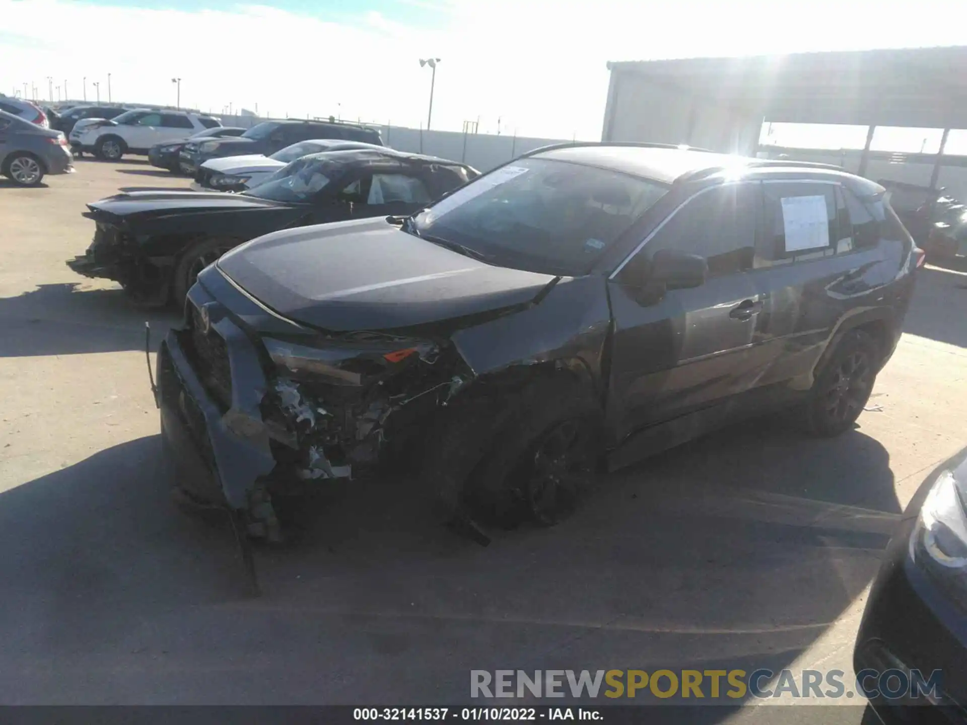 2 Photograph of a damaged car 2T3H1RFV7MC135499 TOYOTA RAV4 2021