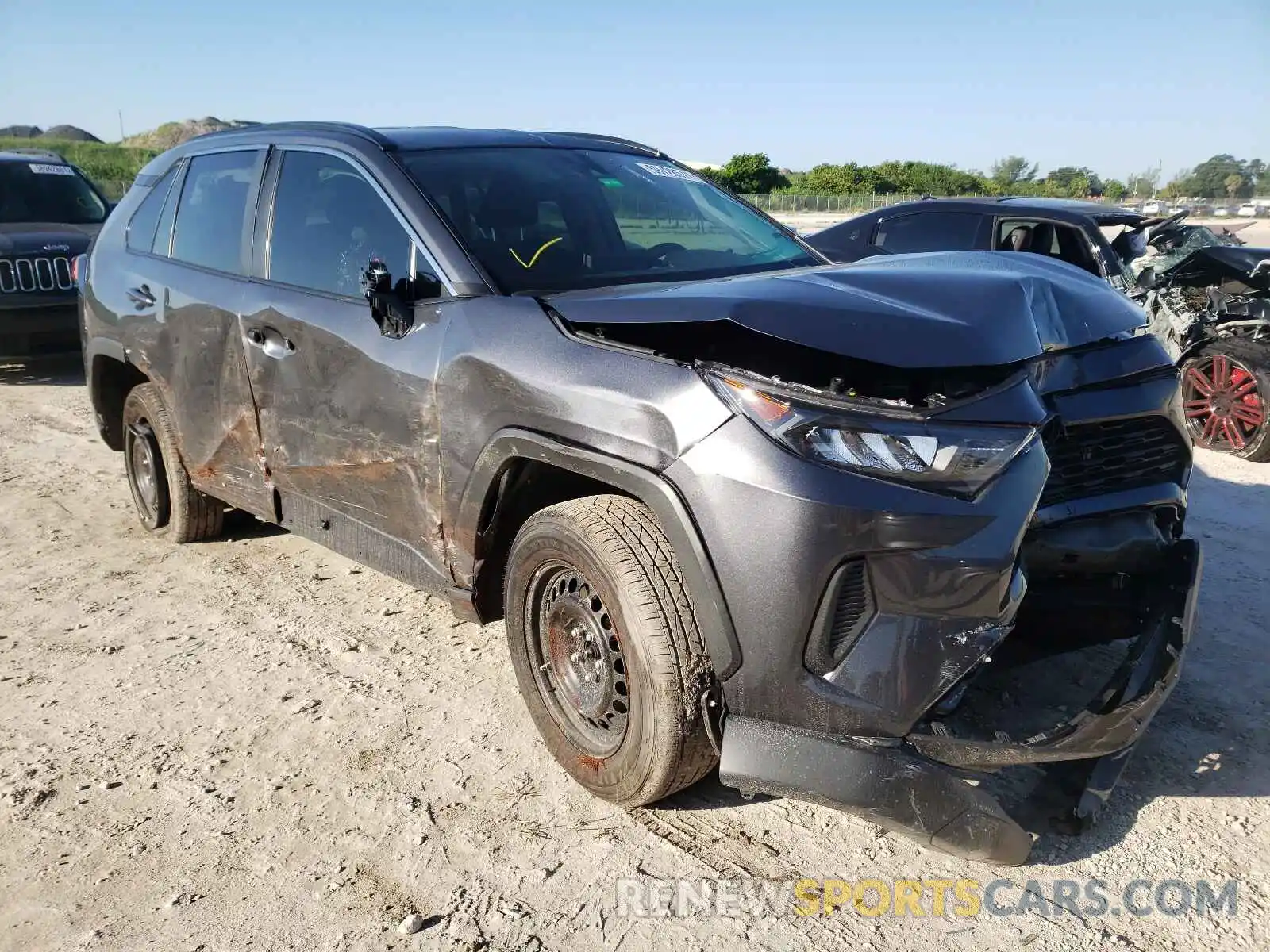 1 Photograph of a damaged car 2T3H1RFV7MC146017 TOYOTA RAV4 2021