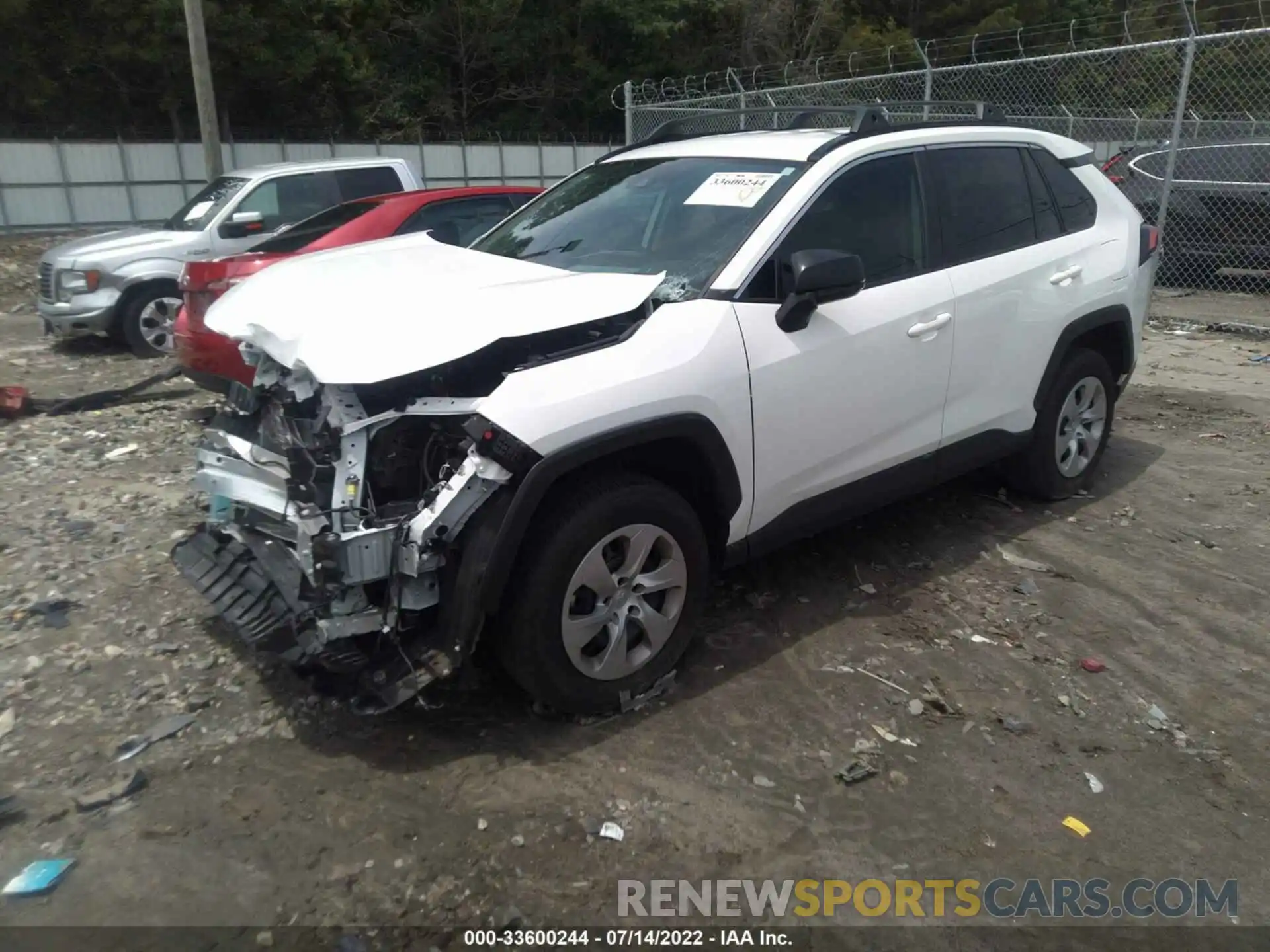 2 Photograph of a damaged car 2T3H1RFV7MC151153 TOYOTA RAV4 2021