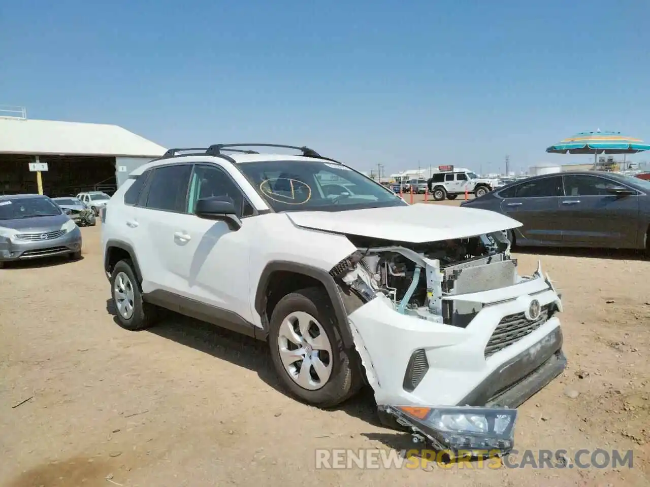 1 Photograph of a damaged car 2T3H1RFV7MC152772 TOYOTA RAV4 2021