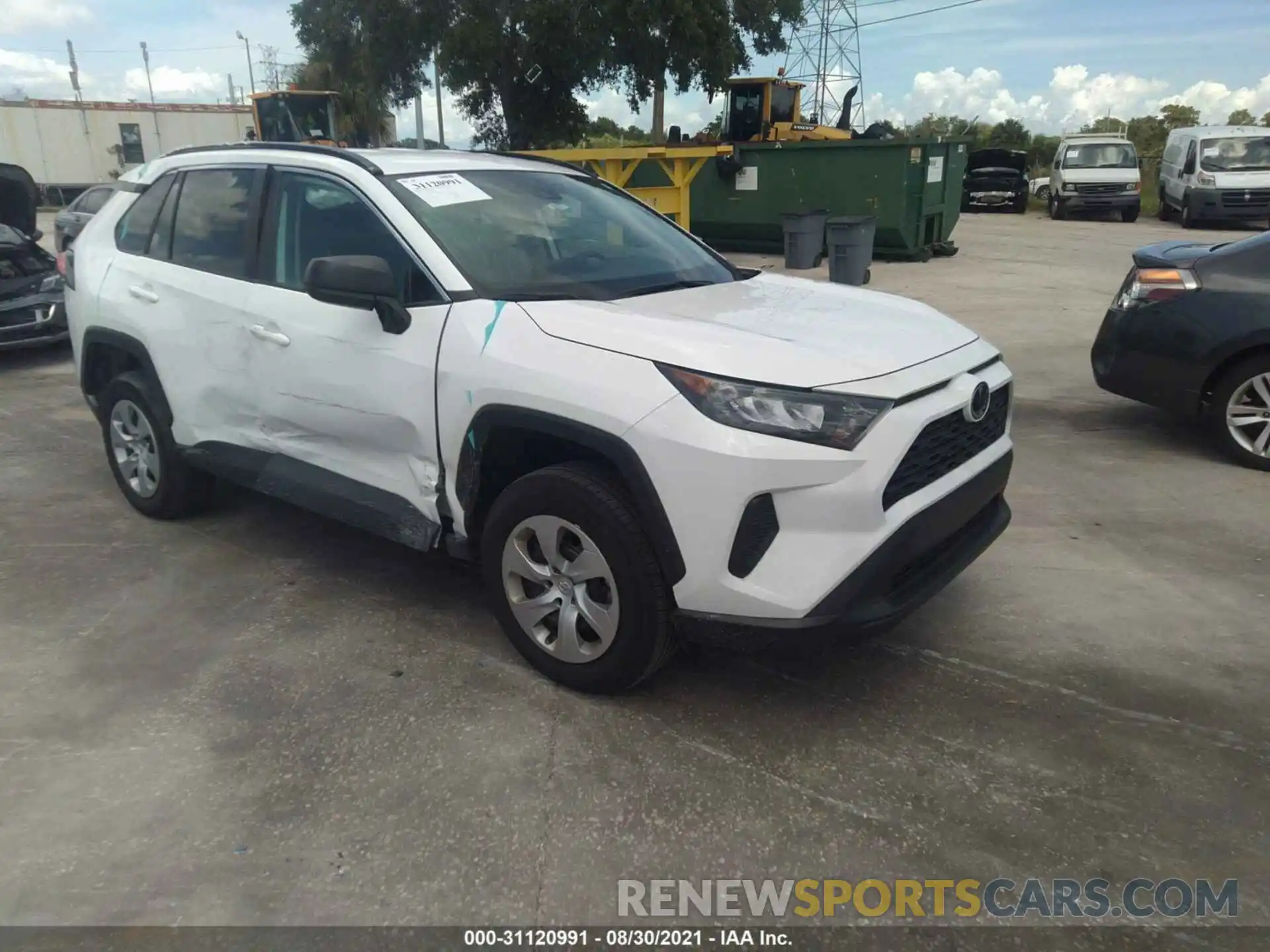 1 Photograph of a damaged car 2T3H1RFV7MW126848 TOYOTA RAV4 2021