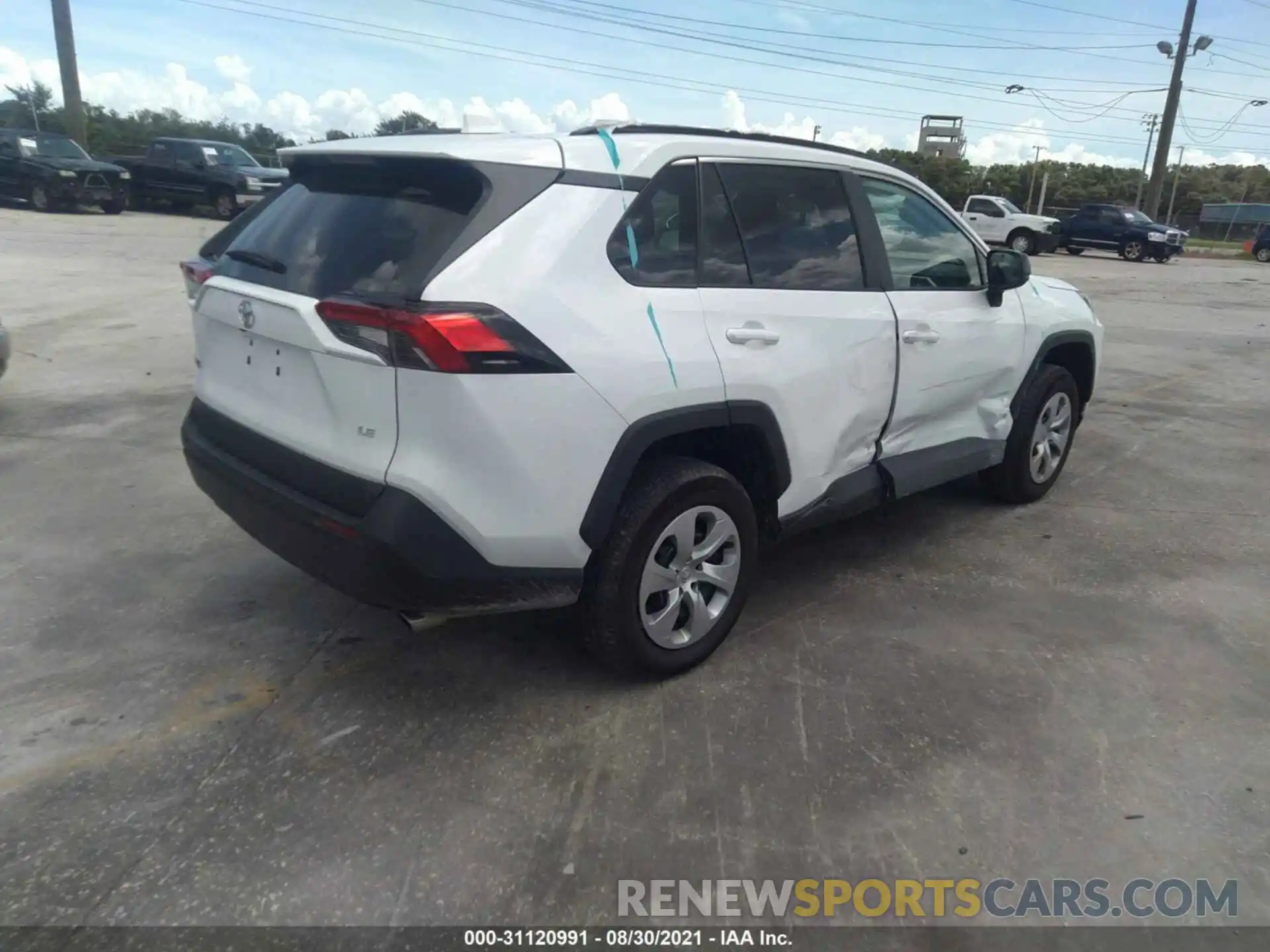 4 Photograph of a damaged car 2T3H1RFV7MW126848 TOYOTA RAV4 2021