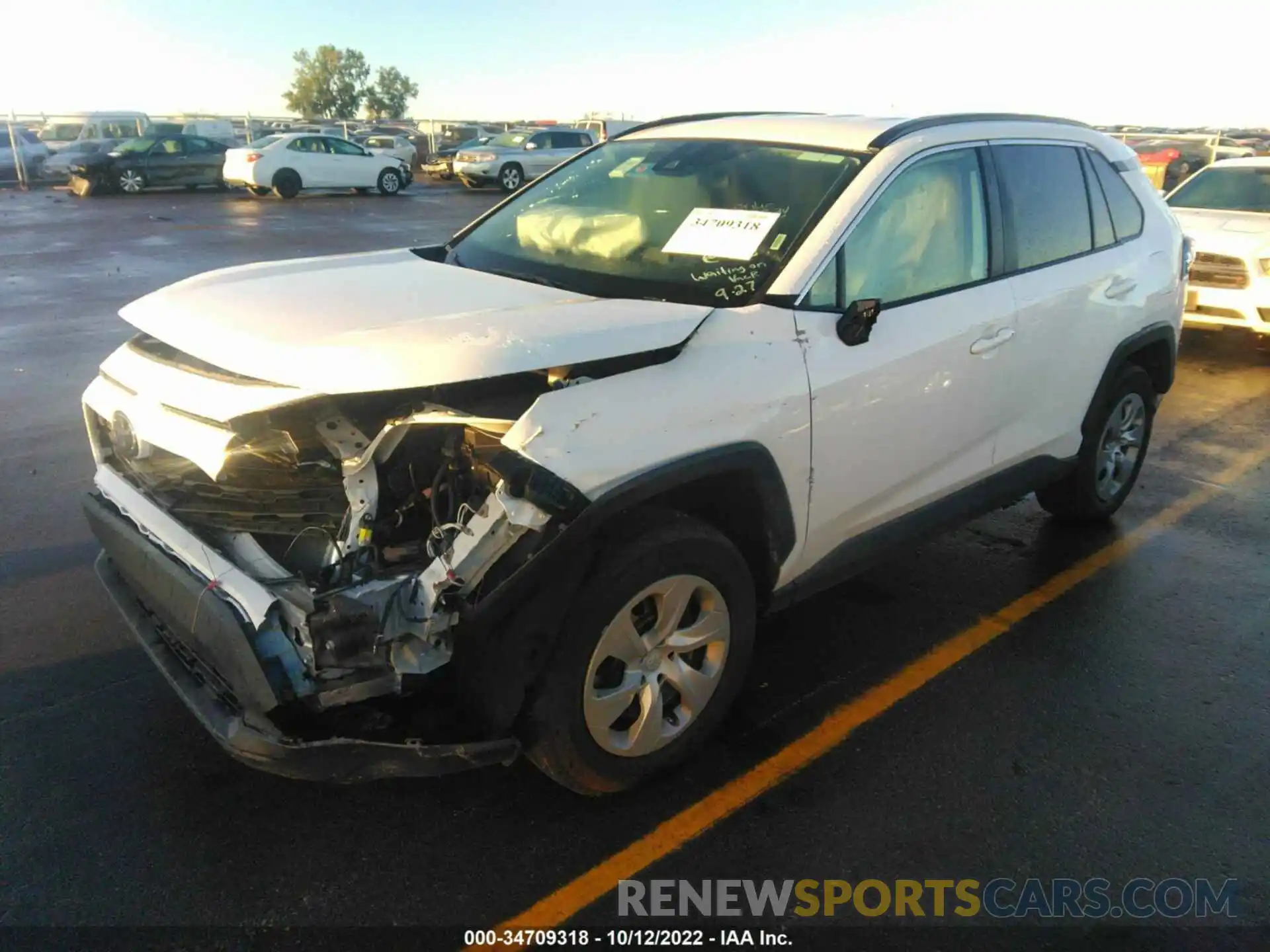 2 Photograph of a damaged car 2T3H1RFV7MW129619 TOYOTA RAV4 2021