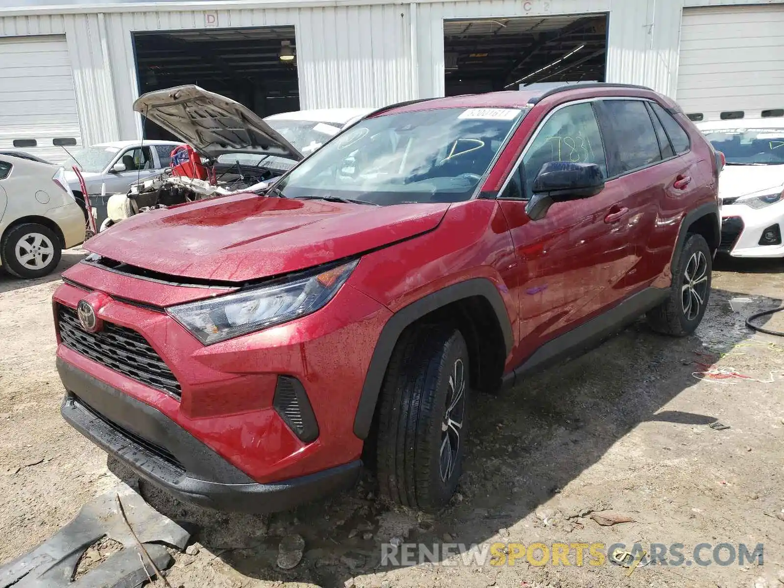 2 Photograph of a damaged car 2T3H1RFV7MW145190 TOYOTA RAV4 2021