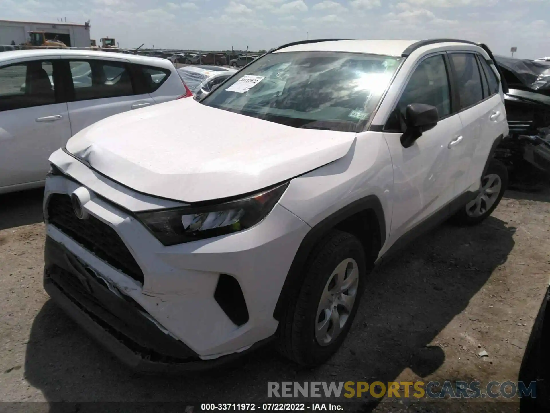 2 Photograph of a damaged car 2T3H1RFV7MW150468 TOYOTA RAV4 2021