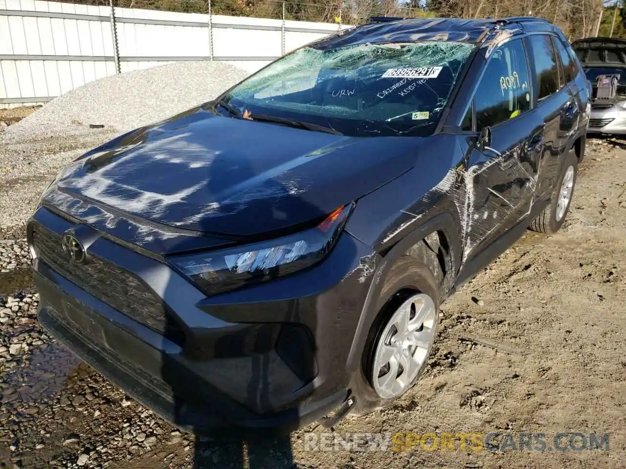 2 Photograph of a damaged car 2T3H1RFV7MW151247 TOYOTA RAV4 2021