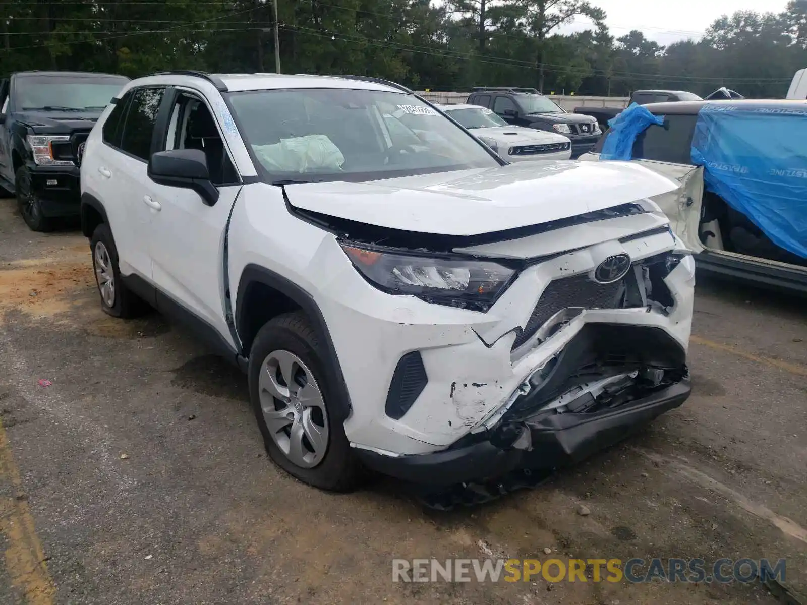 1 Photograph of a damaged car 2T3H1RFV7MW153581 TOYOTA RAV4 2021