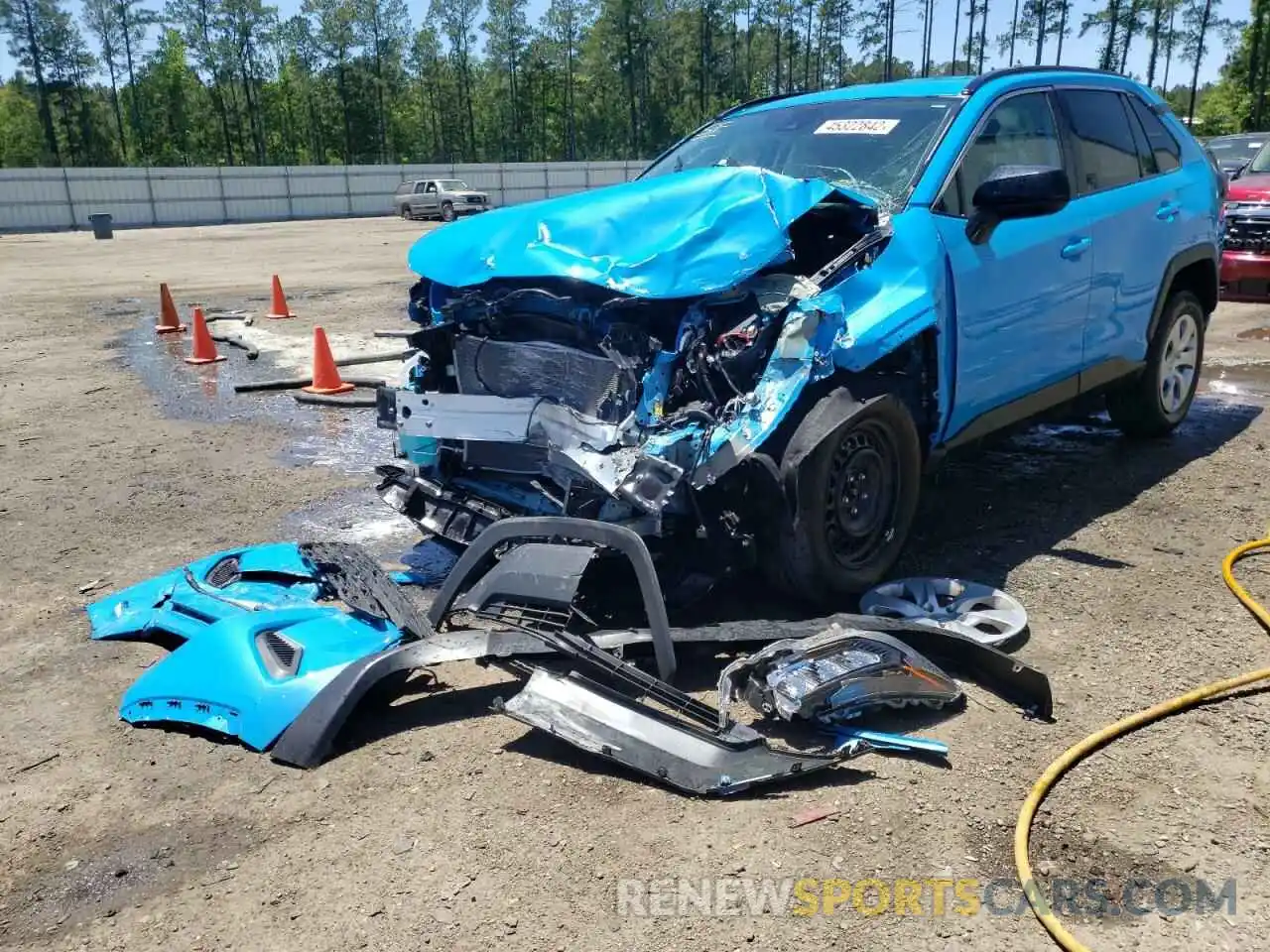 2 Photograph of a damaged car 2T3H1RFV7MW154553 TOYOTA RAV4 2021