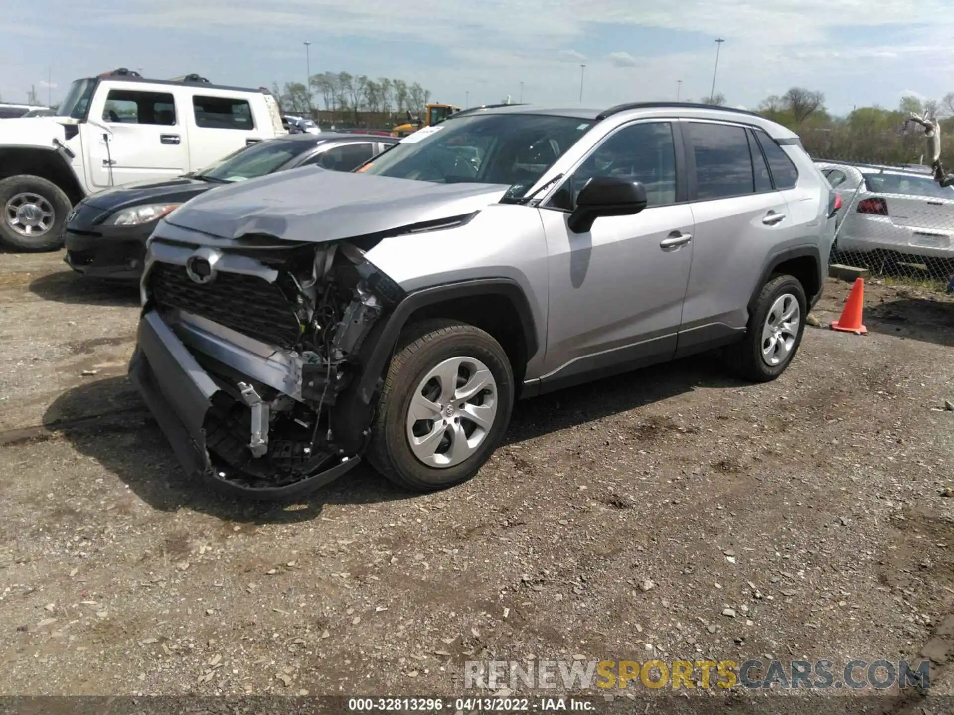 2 Photograph of a damaged car 2T3H1RFV7MW168436 TOYOTA RAV4 2021