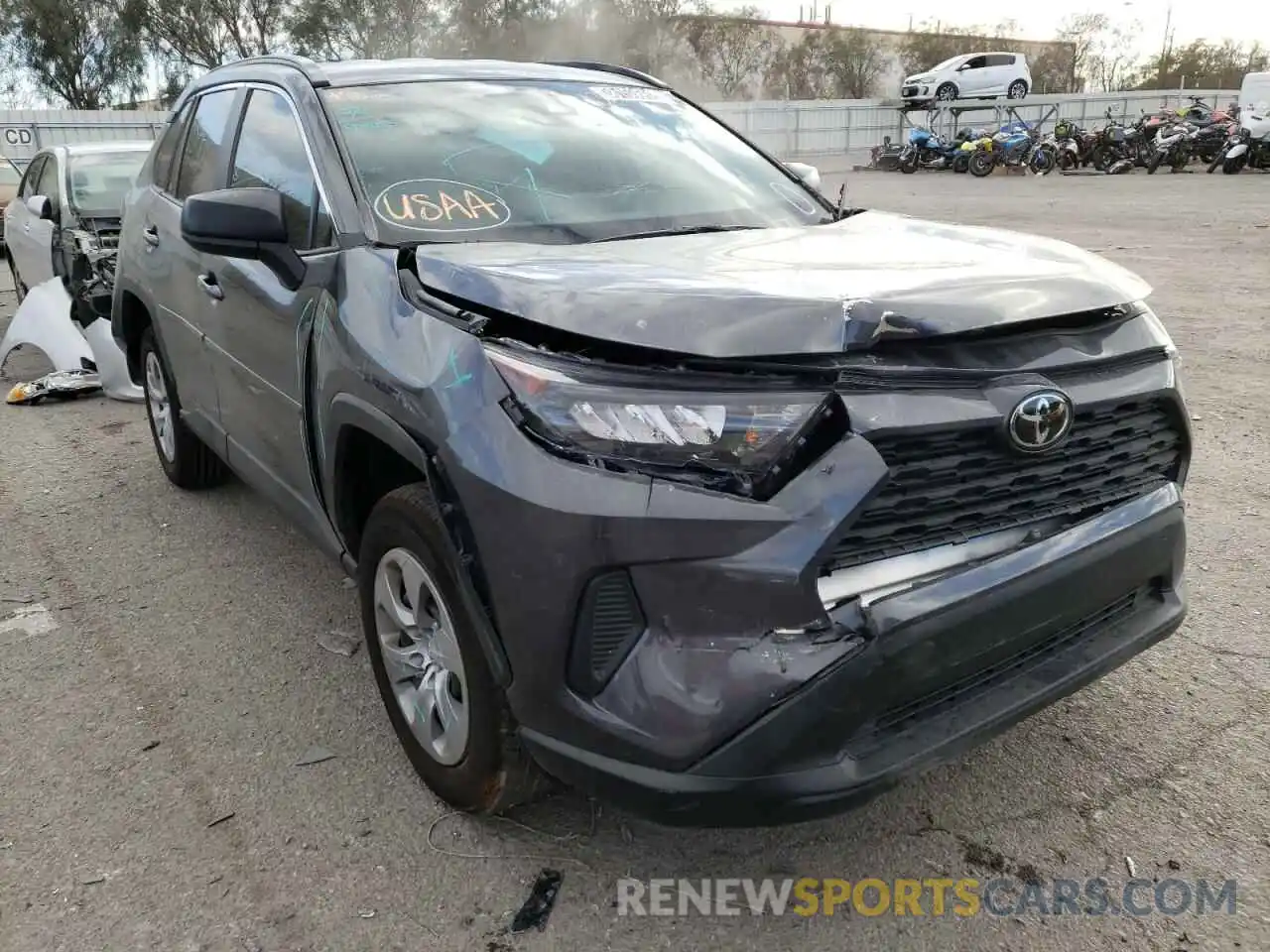 1 Photograph of a damaged car 2T3H1RFV7MW178660 TOYOTA RAV4 2021