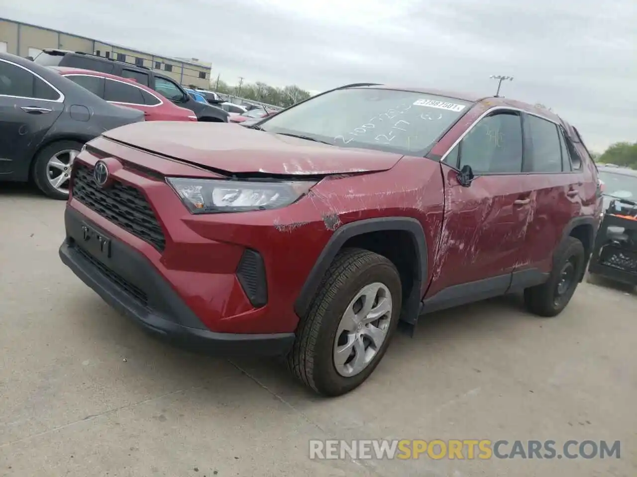 2 Photograph of a damaged car 2T3H1RFV8MC092193 TOYOTA RAV4 2021