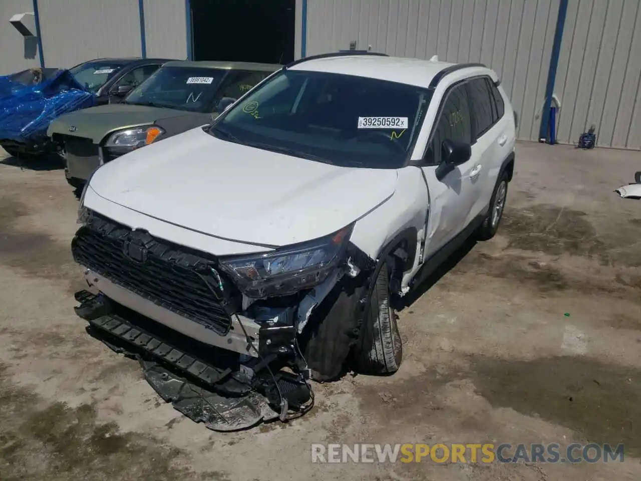 2 Photograph of a damaged car 2T3H1RFV8MC100664 TOYOTA RAV4 2021