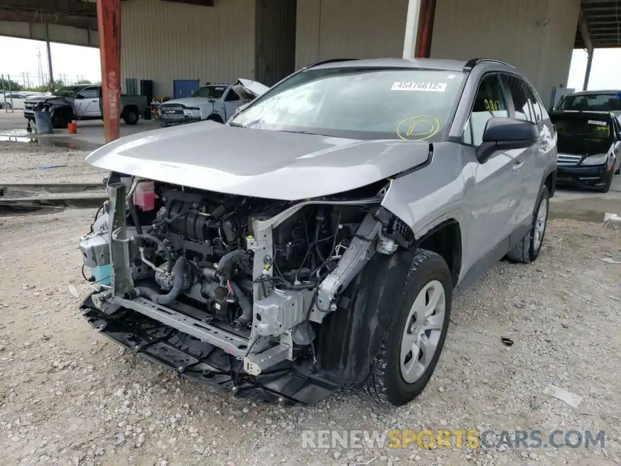 2 Photograph of a damaged car 2T3H1RFV8MC119859 TOYOTA RAV4 2021