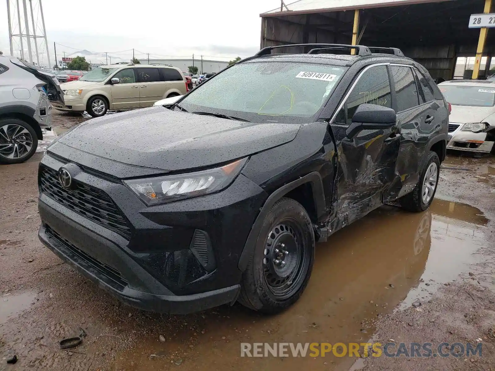 2 Photograph of a damaged car 2T3H1RFV8MC124883 TOYOTA RAV4 2021