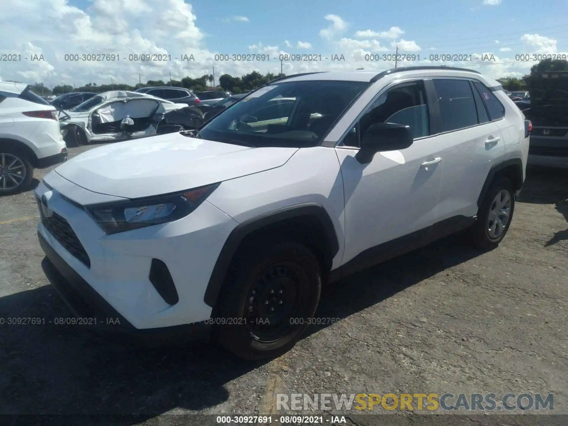 2 Photograph of a damaged car 2T3H1RFV8MC127413 TOYOTA RAV4 2021