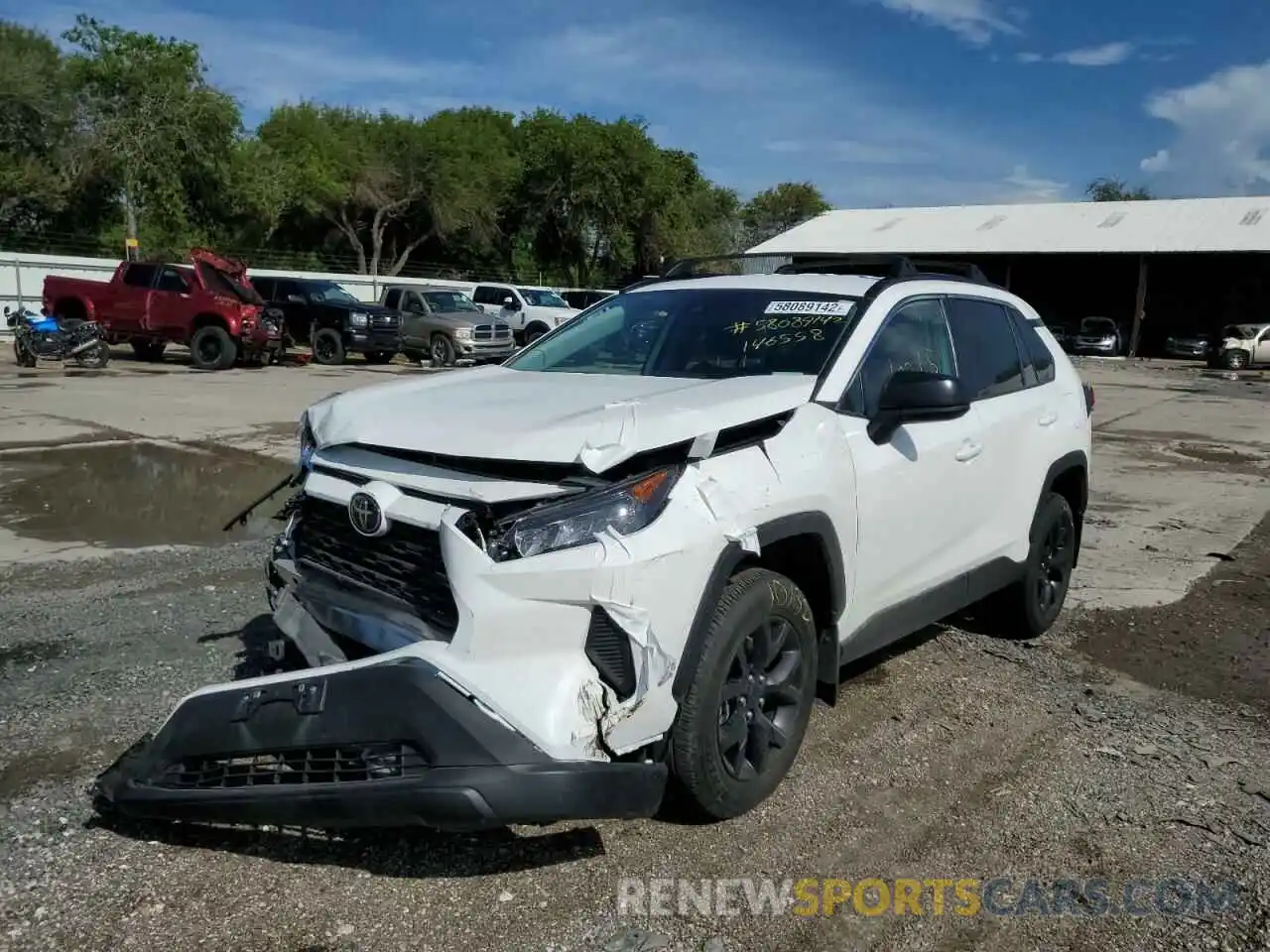 2 Photograph of a damaged car 2T3H1RFV8MC146558 TOYOTA RAV4 2021