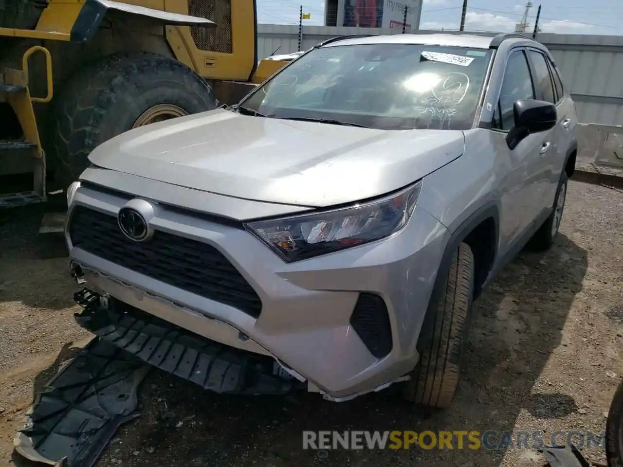 2 Photograph of a damaged car 2T3H1RFV8MW108567 TOYOTA RAV4 2021