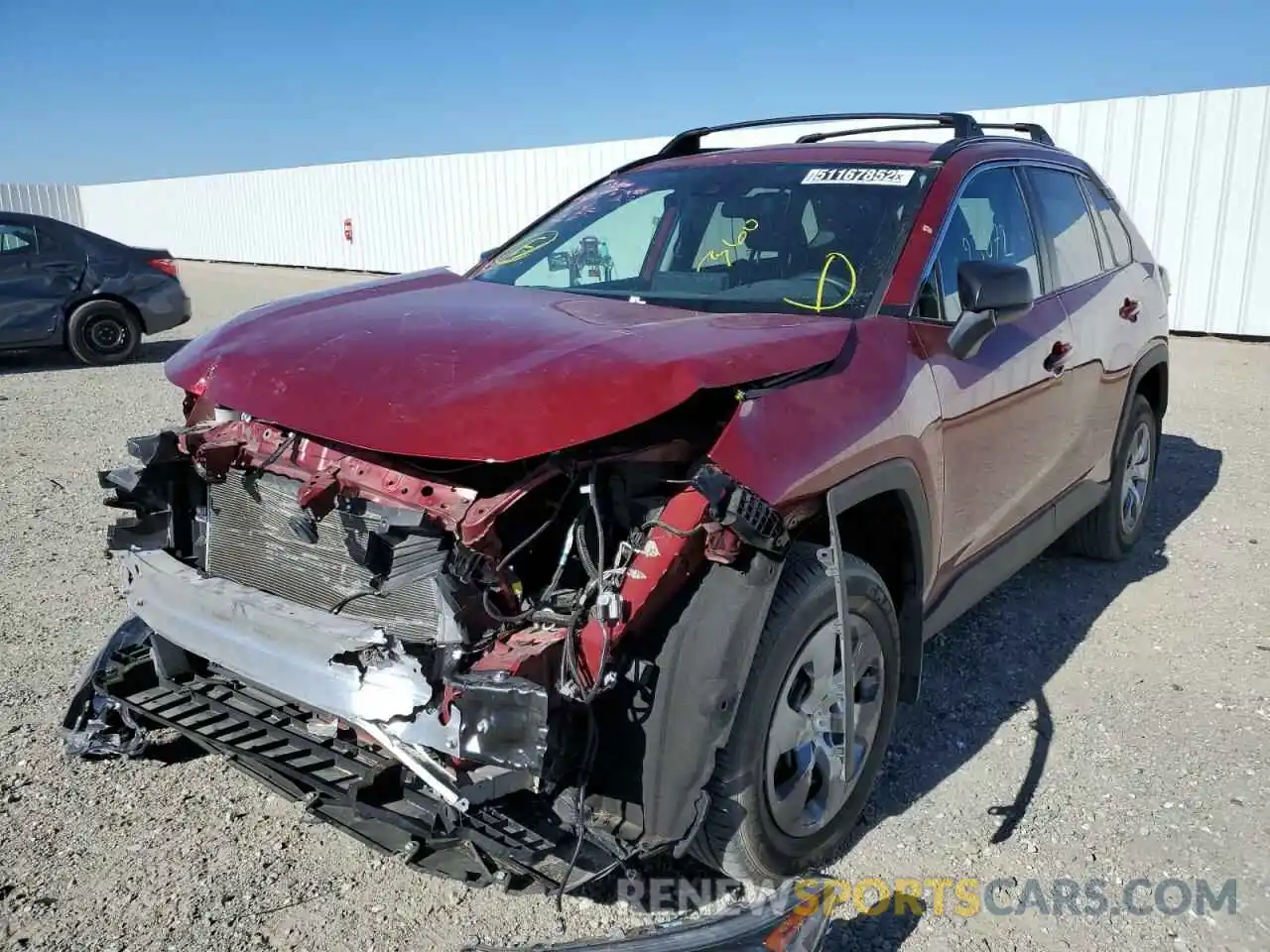 2 Photograph of a damaged car 2T3H1RFV8MW110030 TOYOTA RAV4 2021