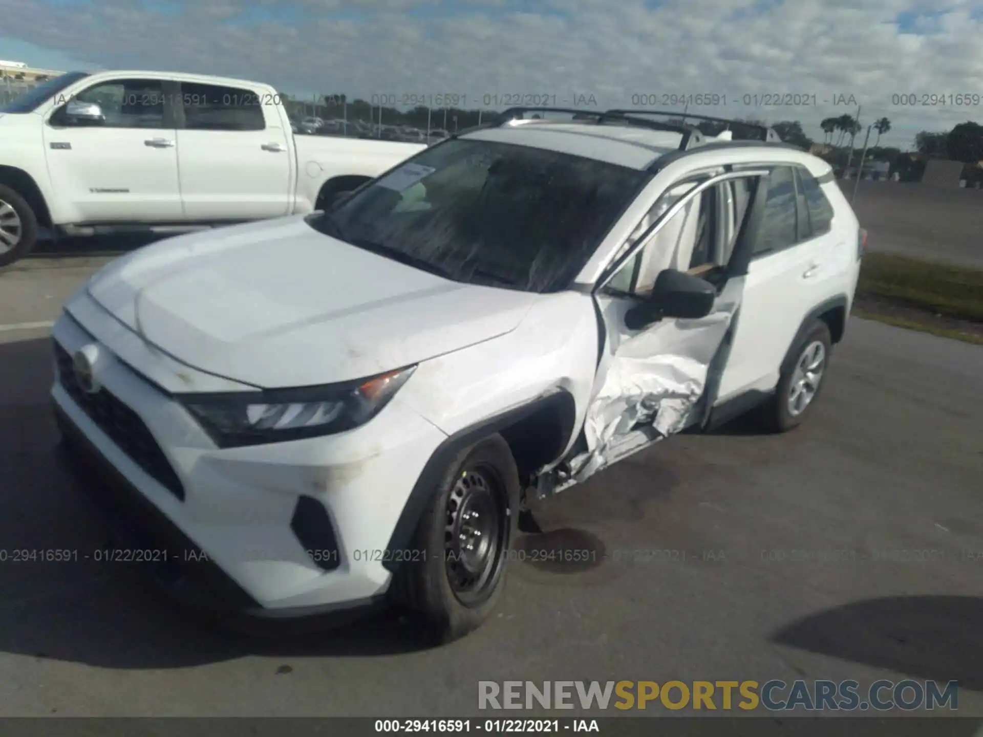 2 Photograph of a damaged car 2T3H1RFV8MW120041 TOYOTA RAV4 2021